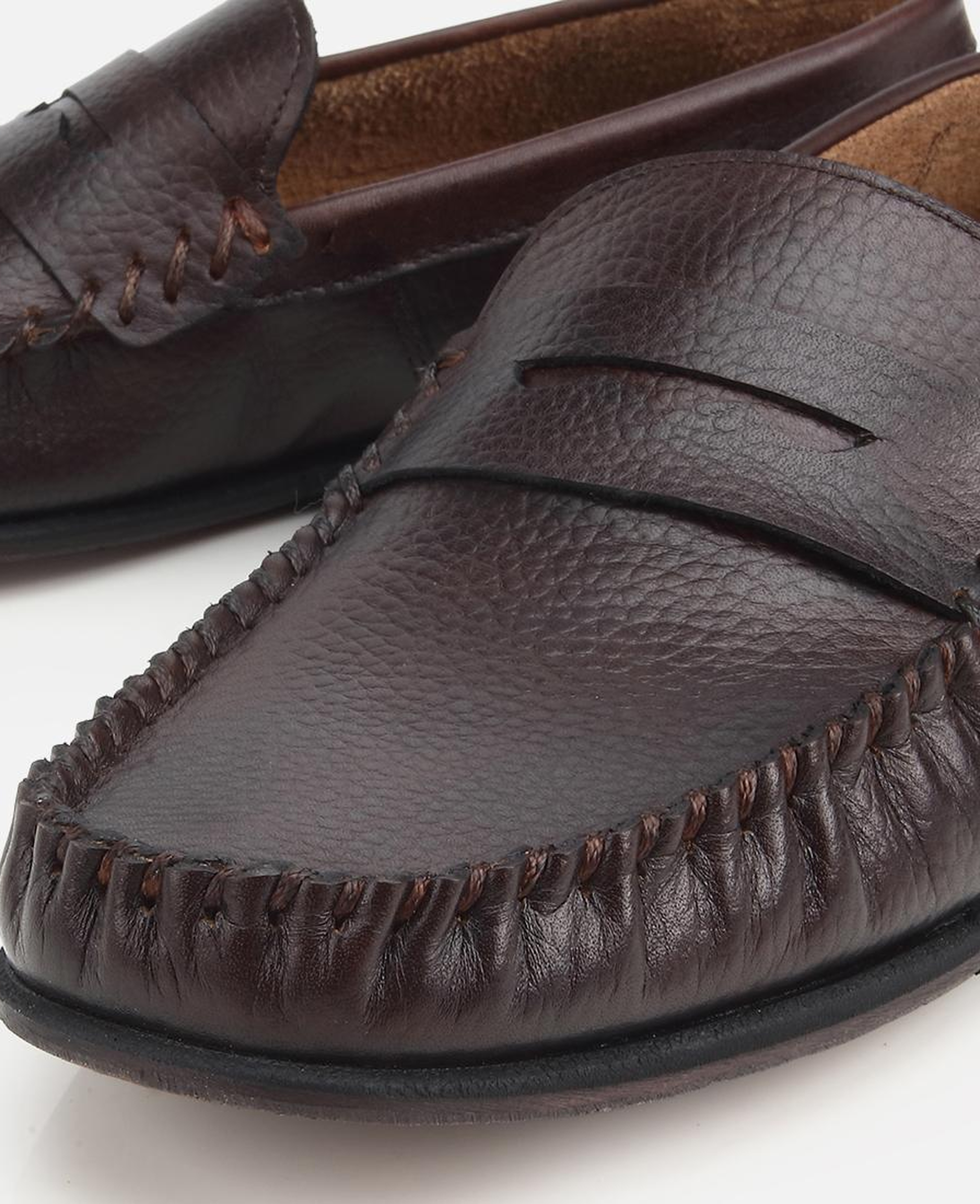 Erkek Deri Kahverengi Yumuşak Dokulu Günlük Loafer
