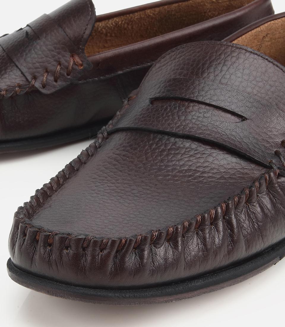 Erkek Deri Kahverengi Yumuşak Dokulu Günlük Loafer
