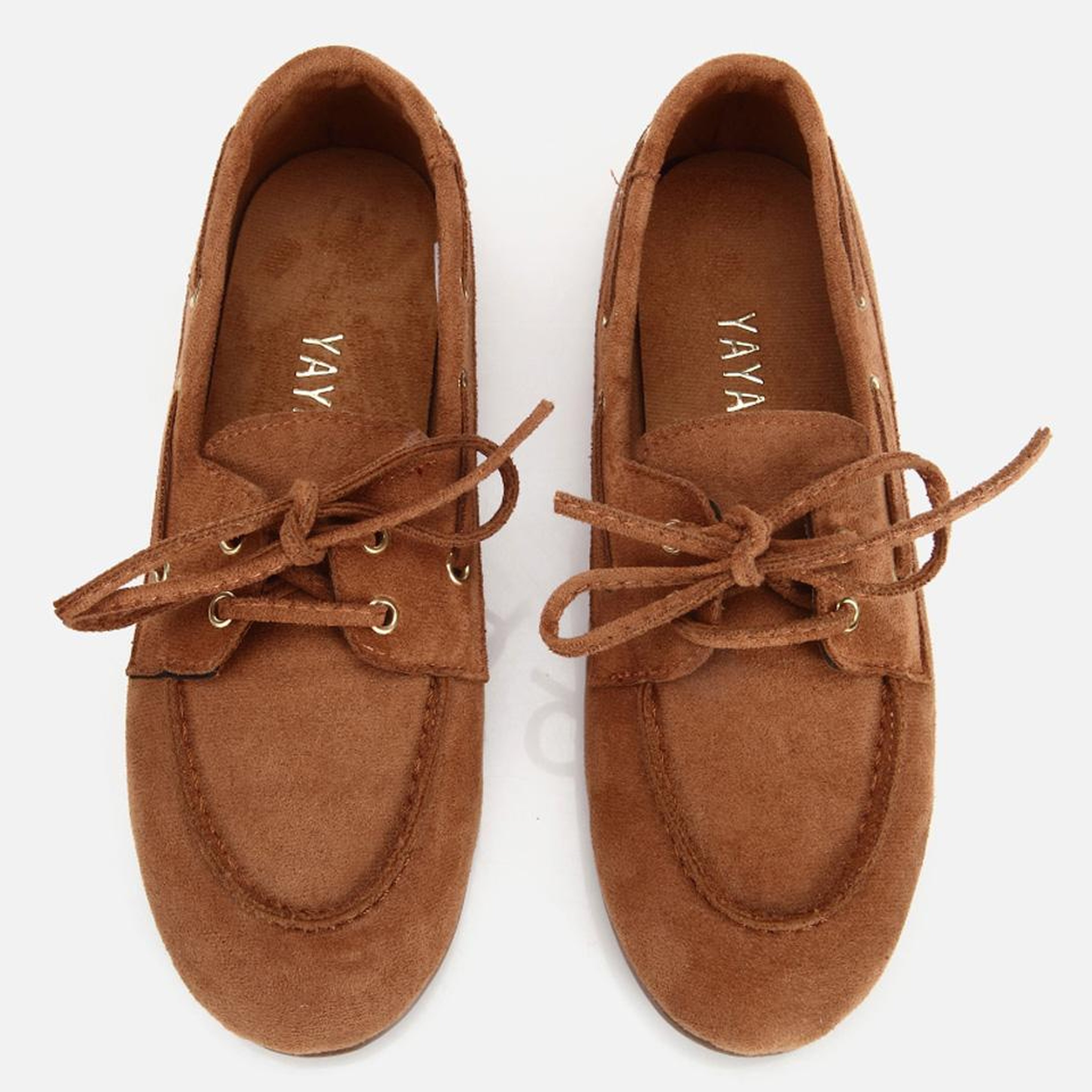 Kadın Taba Süet Bağcık Detaylı Loafer