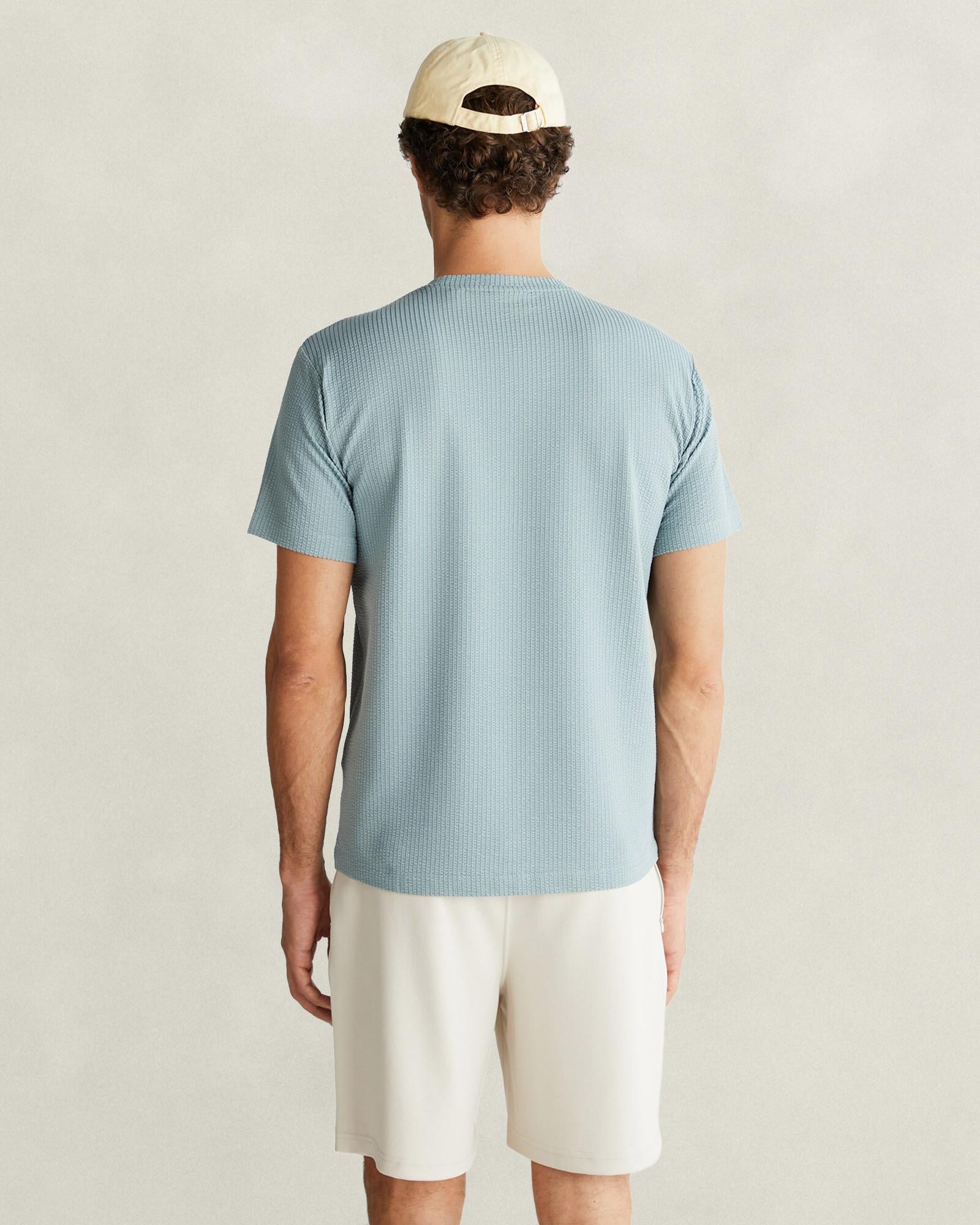 GANT Erkek Yeşil Bisiklet Yaka Regular Fit Logolu T-Shirt