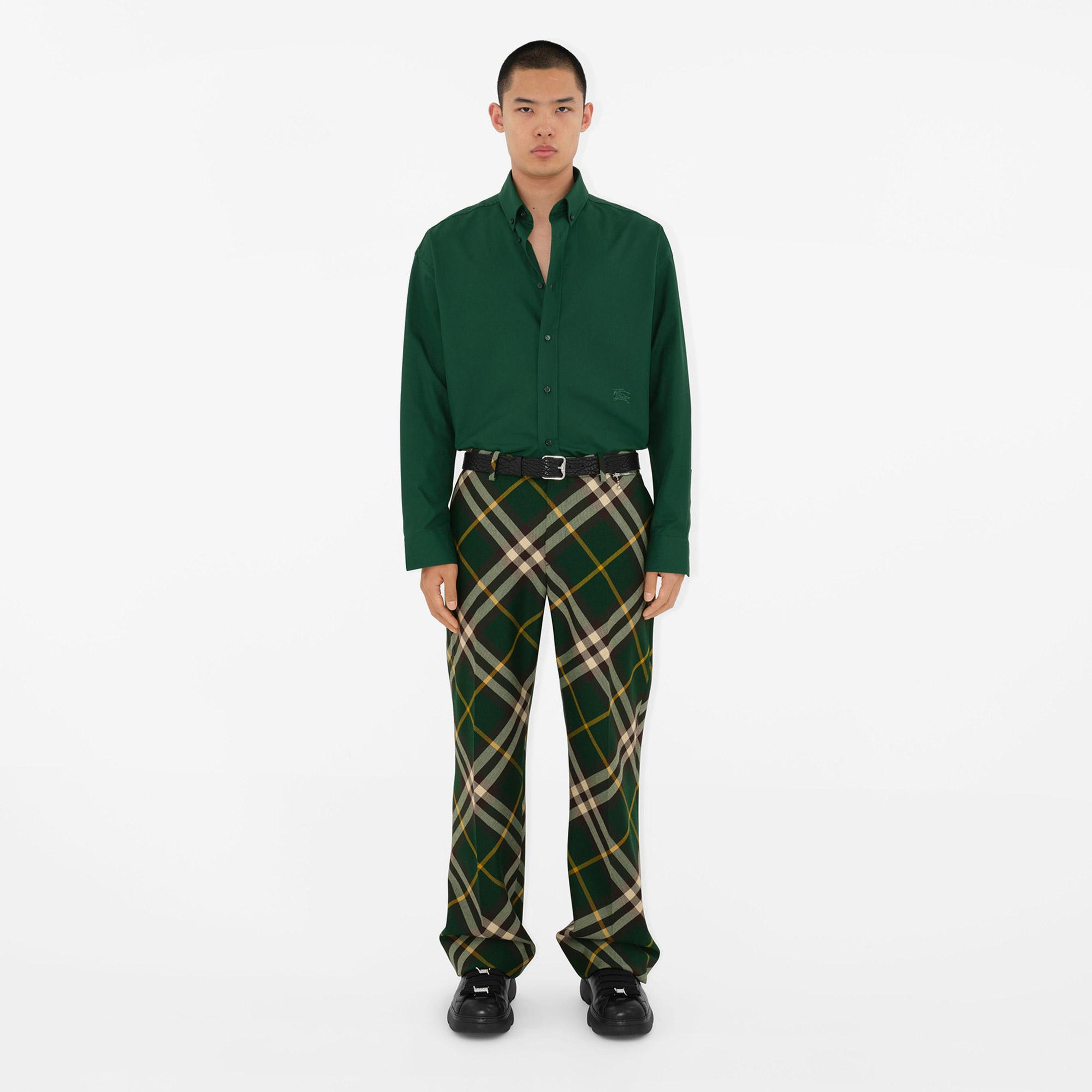 Burberry Erkek Yeşil Gömlek