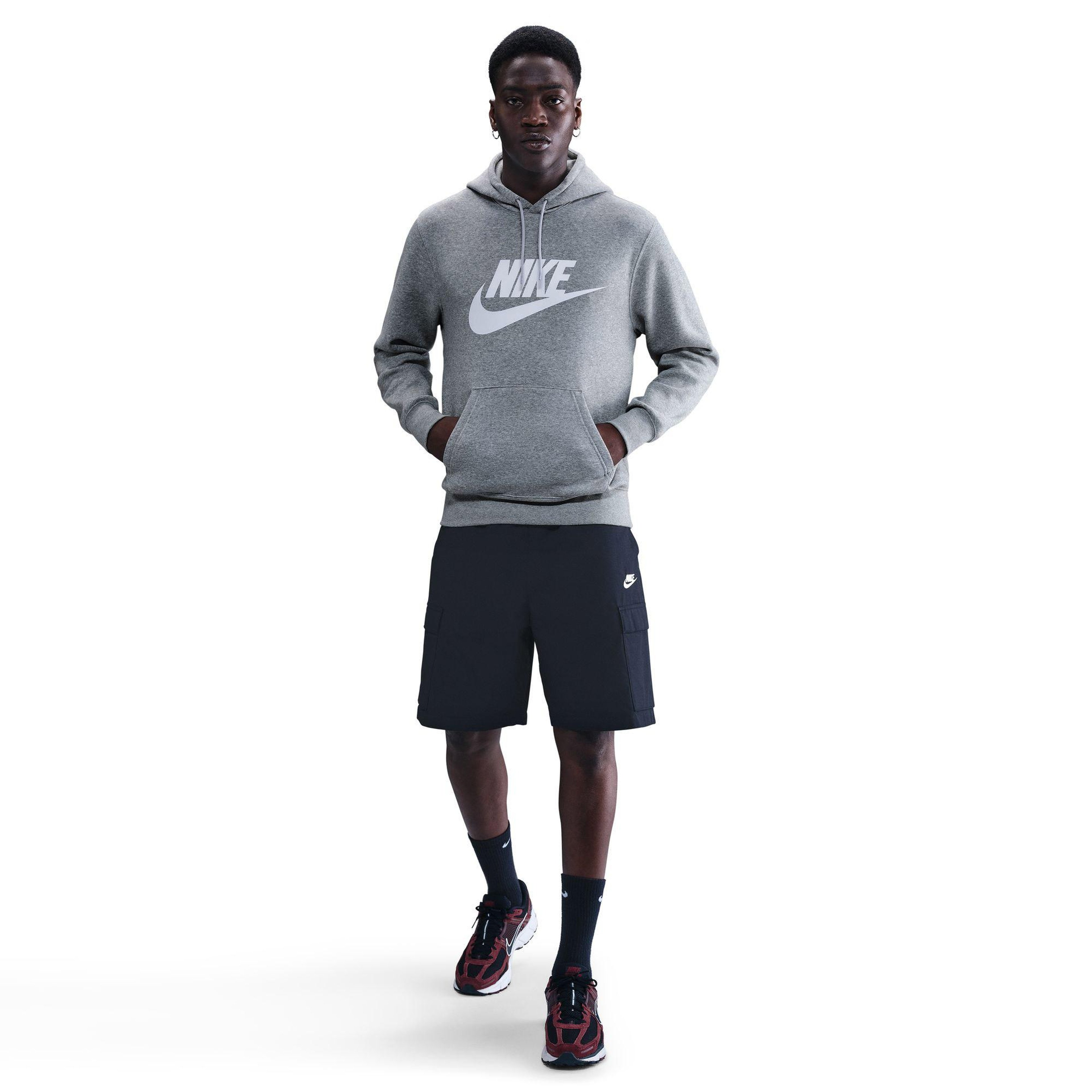 Nike Sportswear Club Pullover Gfx Erkek Gri Hoodie