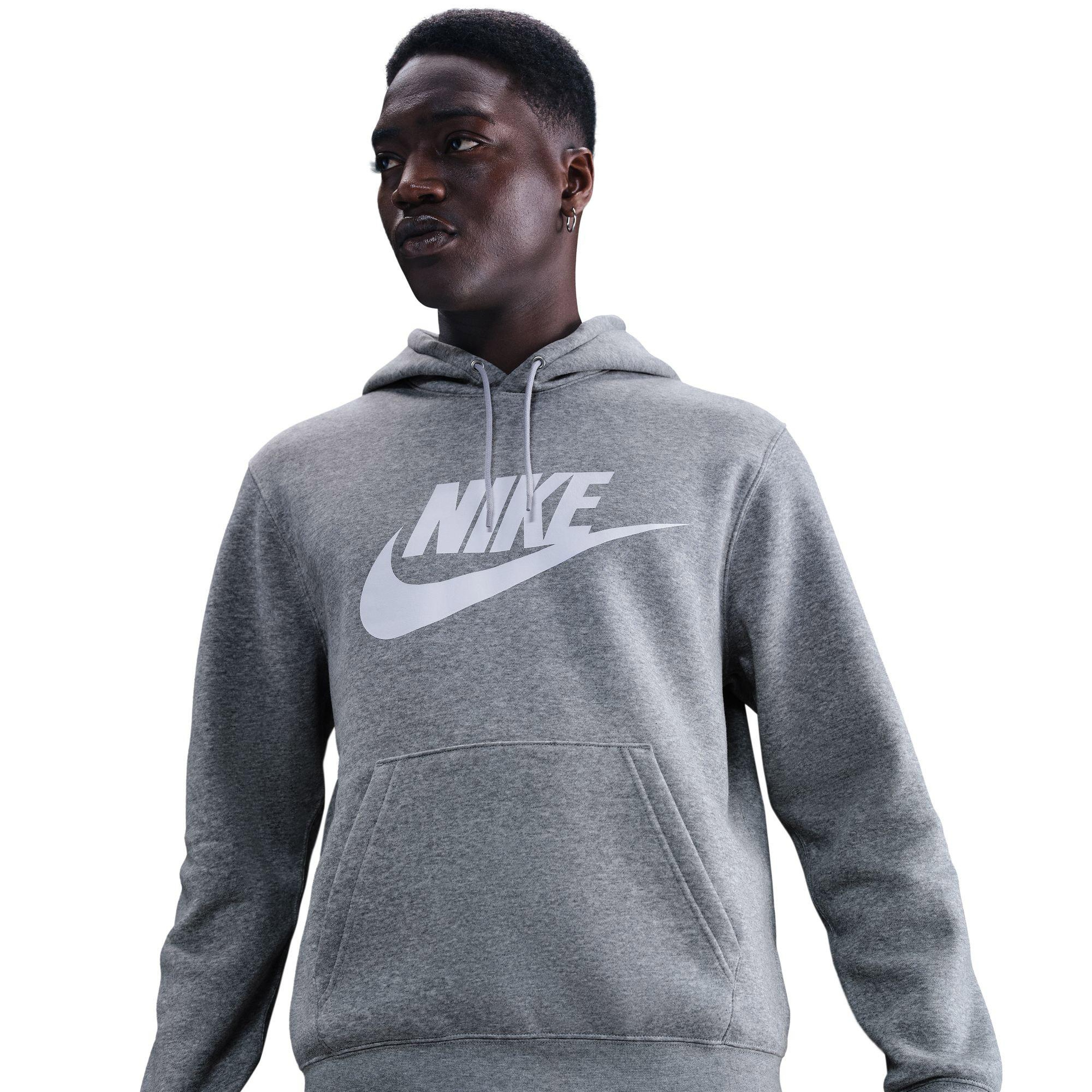 Nike Sportswear Club Pullover Gfx Erkek Gri Hoodie