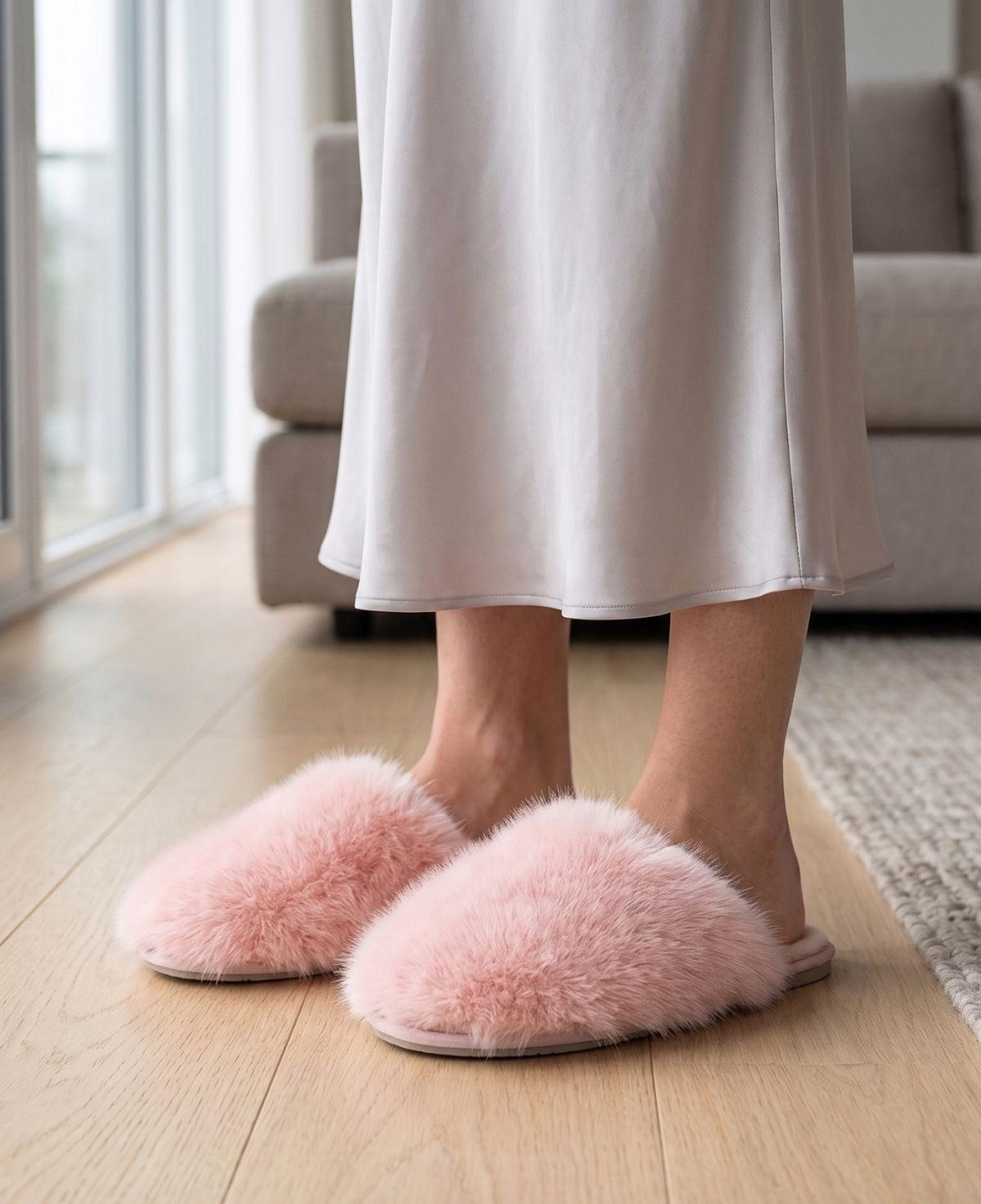 Ella Peluş Kadın Ev Terliği Pembe 37/41