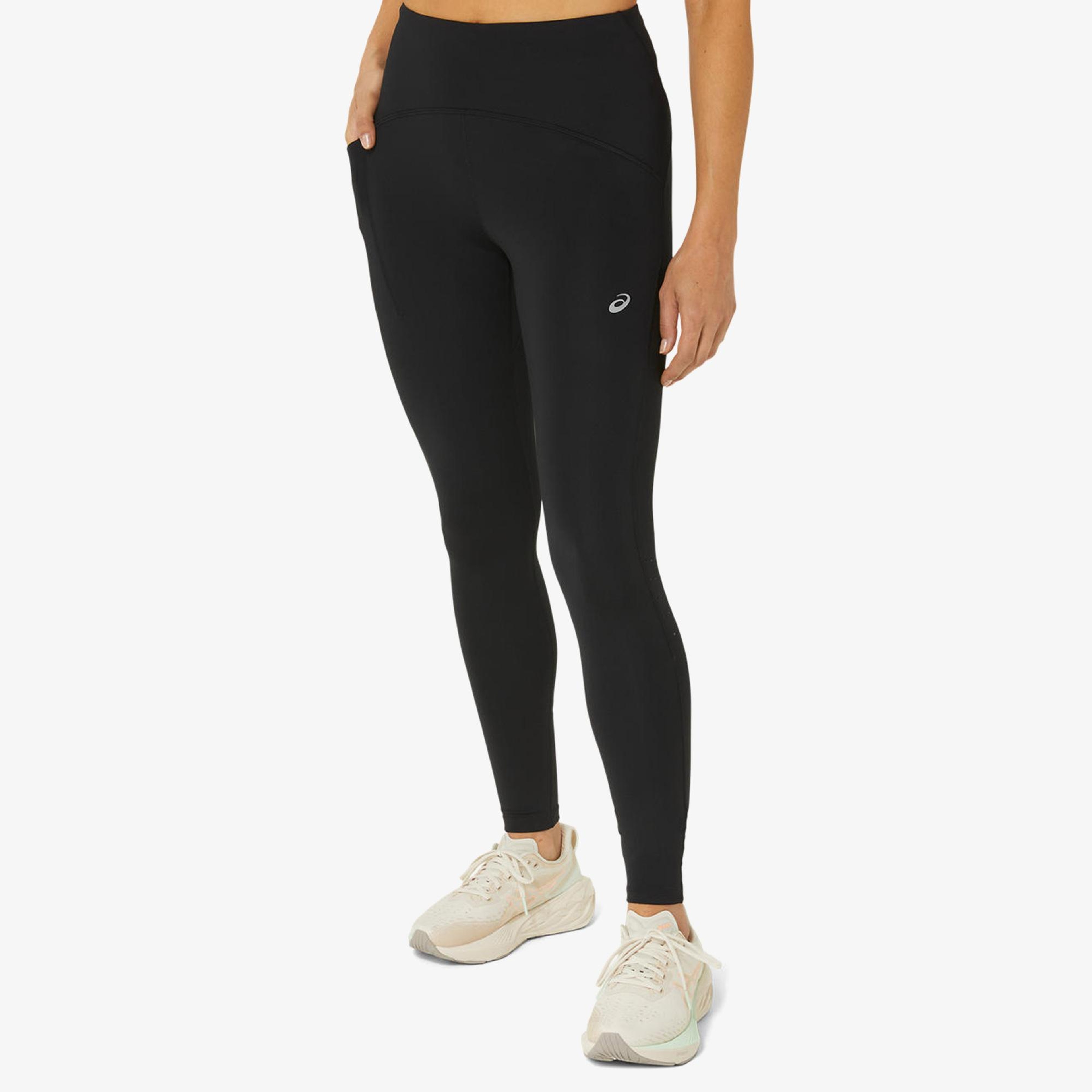Asics Road High Waist Kadın Siyah Koşu Taytı