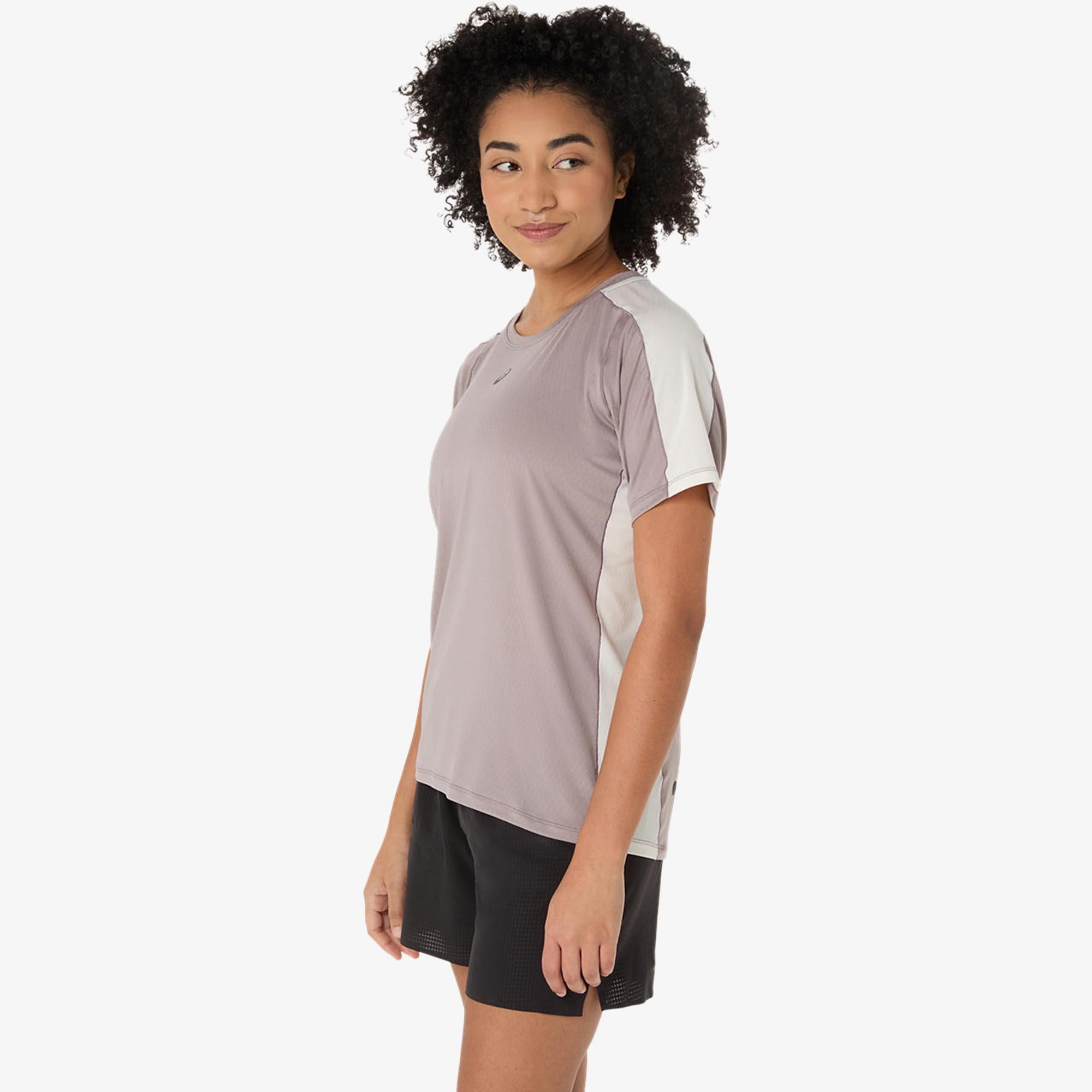 Asics Fujitrail Elite Ss Top Kadın Gri T-Shirt