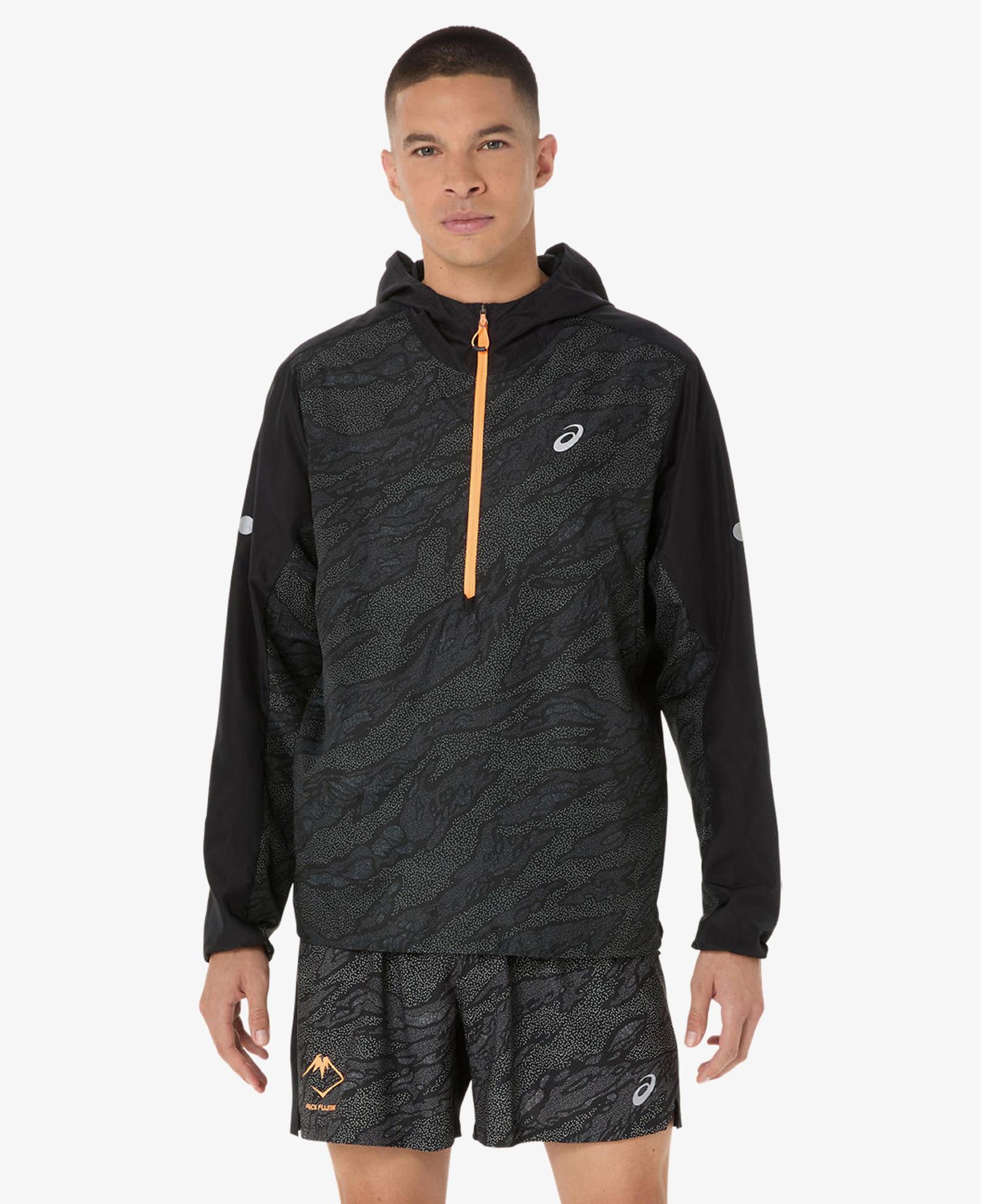 Asics Fujitrail Packable Windbreaker Erkek Siyah Ceket