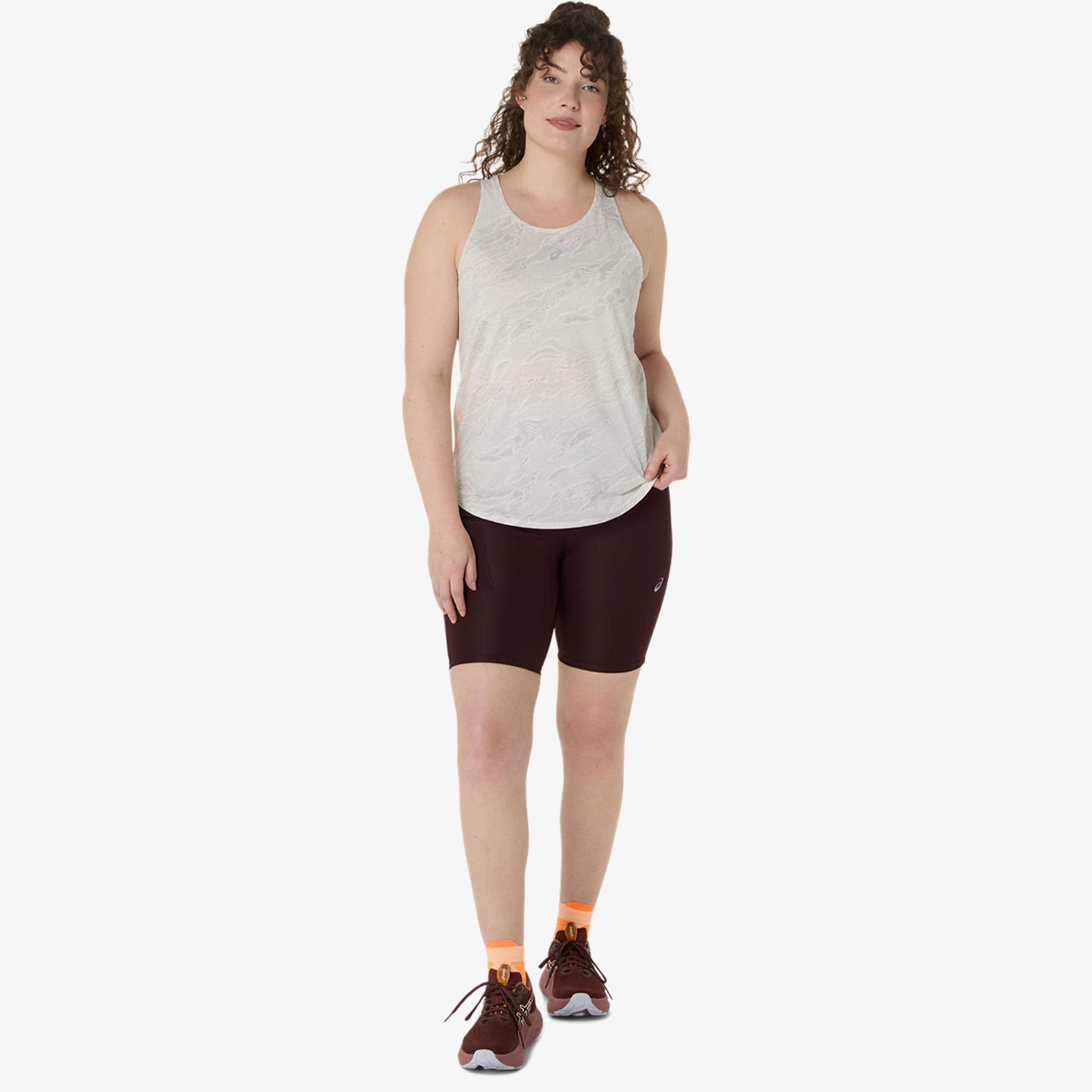 Asics Fujitrail Tank Kadın Gri Atlet