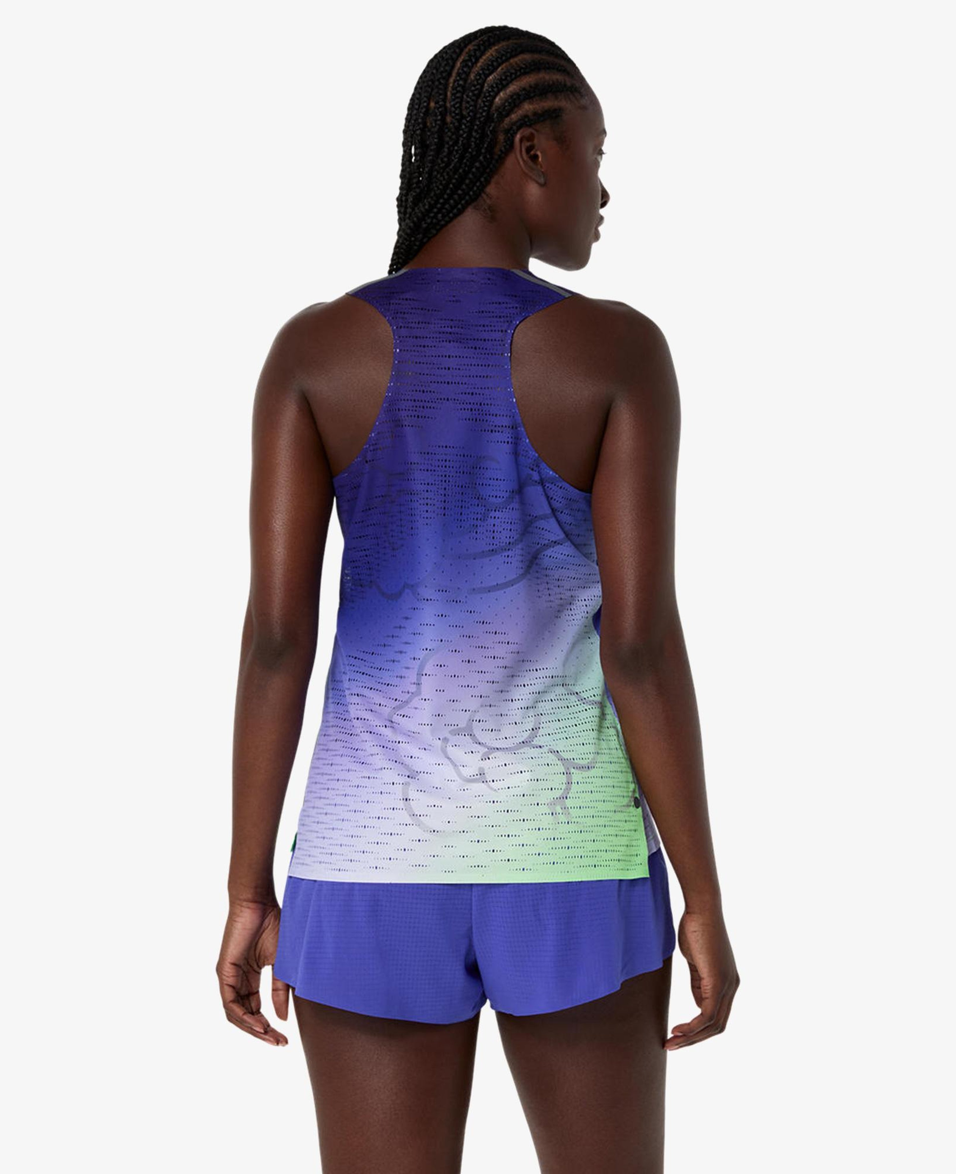 Asics Metaspeed Singlet Kadın Lacivert Koşu T-Shirt