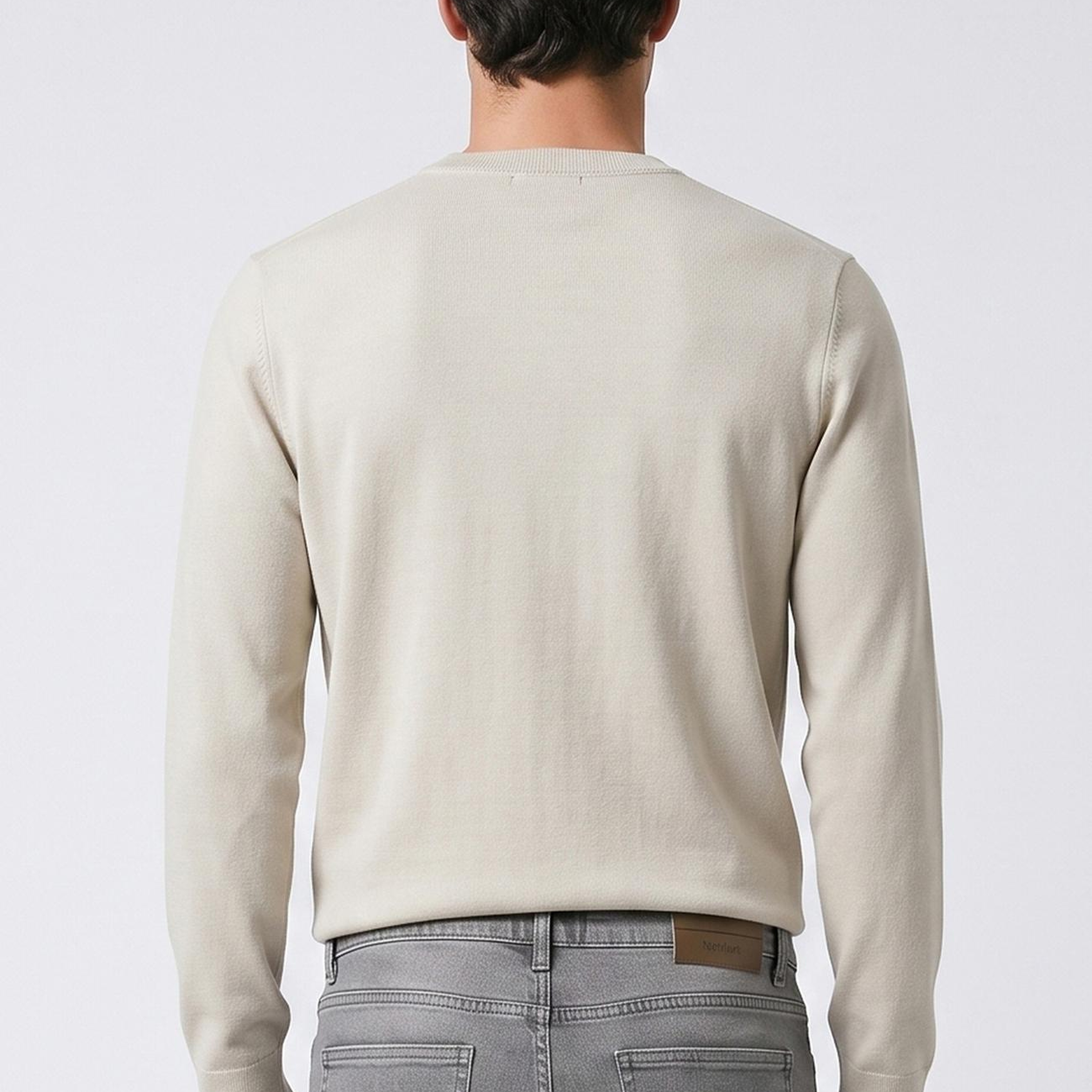 Network Erkek Açık Gri Denim Pantolon
