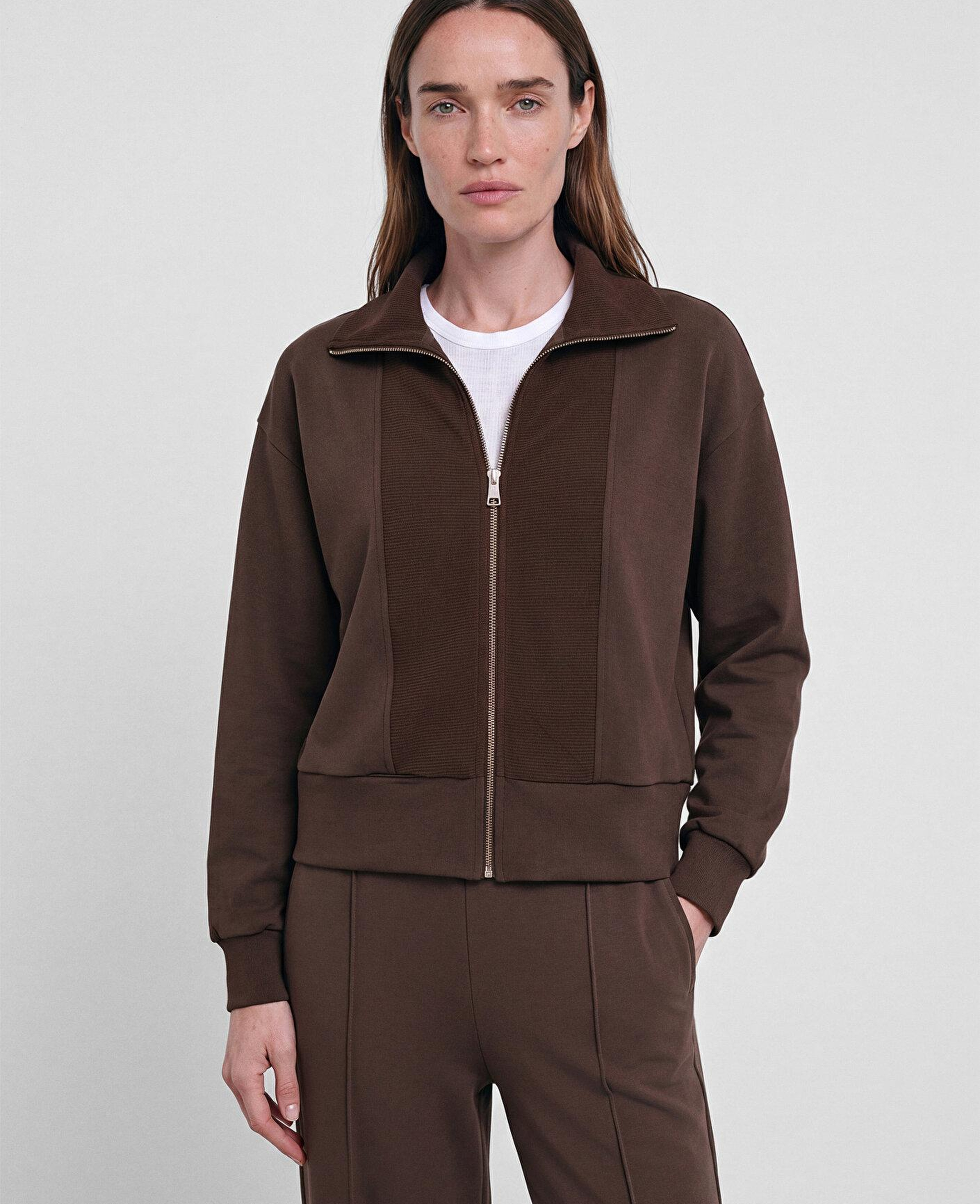 Mavi (Tencel™) Modal Karışımlı Kahverengi Sweatshirt 1S10582-70240