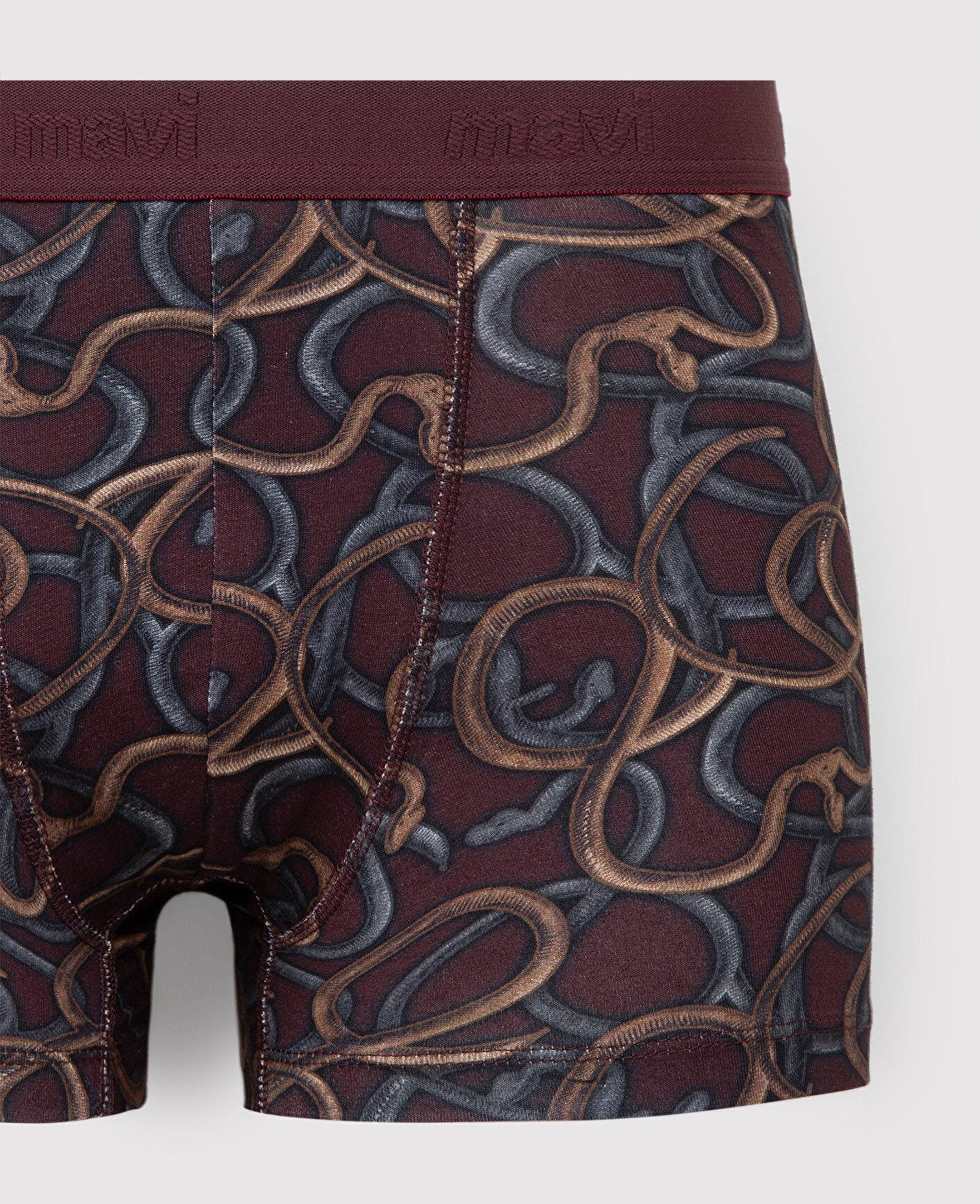Mavi Baskılı Bordo Boxer 0912475-70422