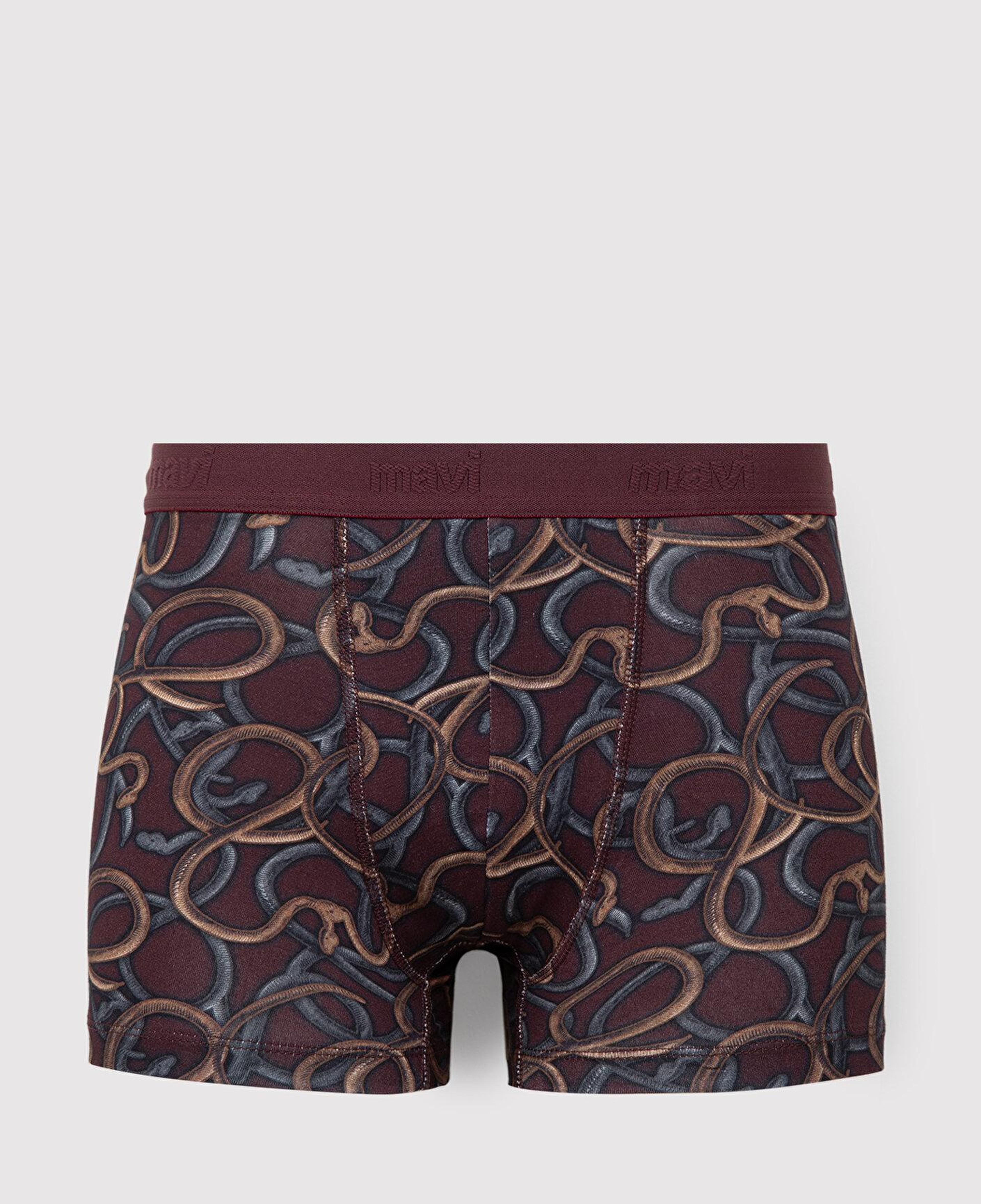 Mavi Baskılı Bordo Boxer 0912475-70422