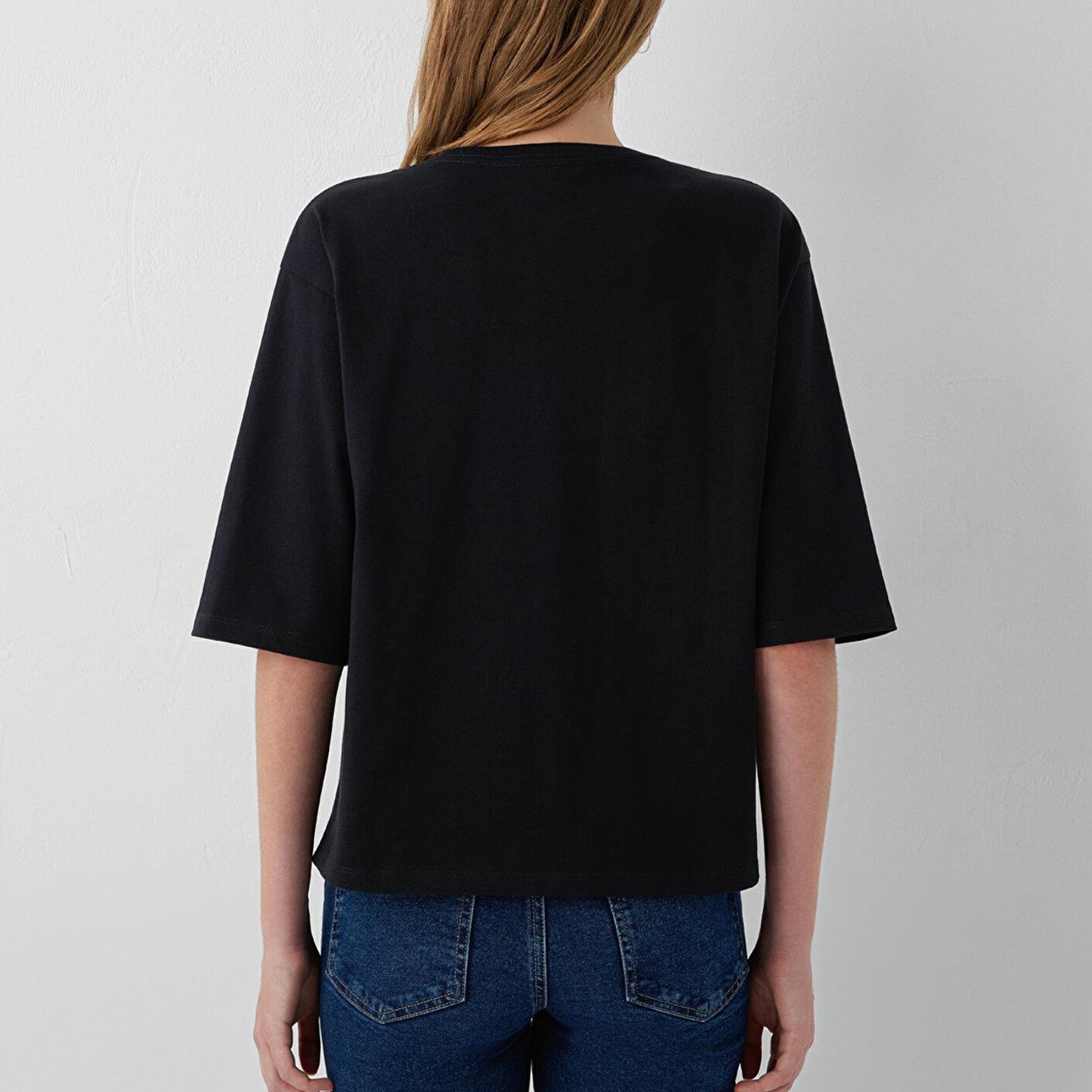 Mavi Basic Siyah Tişört Regular Fit / Normal Kesim 1620456-900