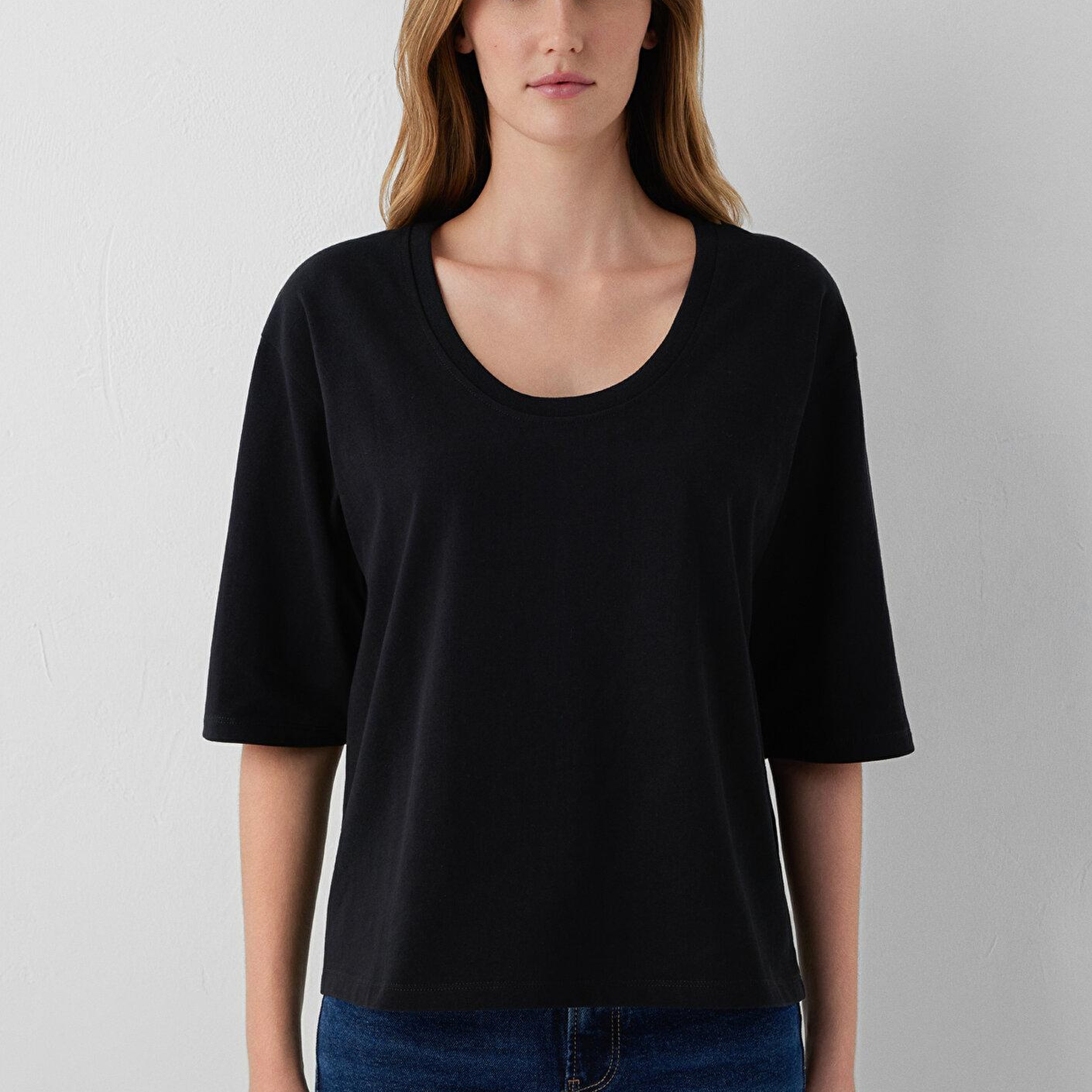 Mavi Basic Siyah Tişört Regular Fit / Normal Kesim 1620456-900