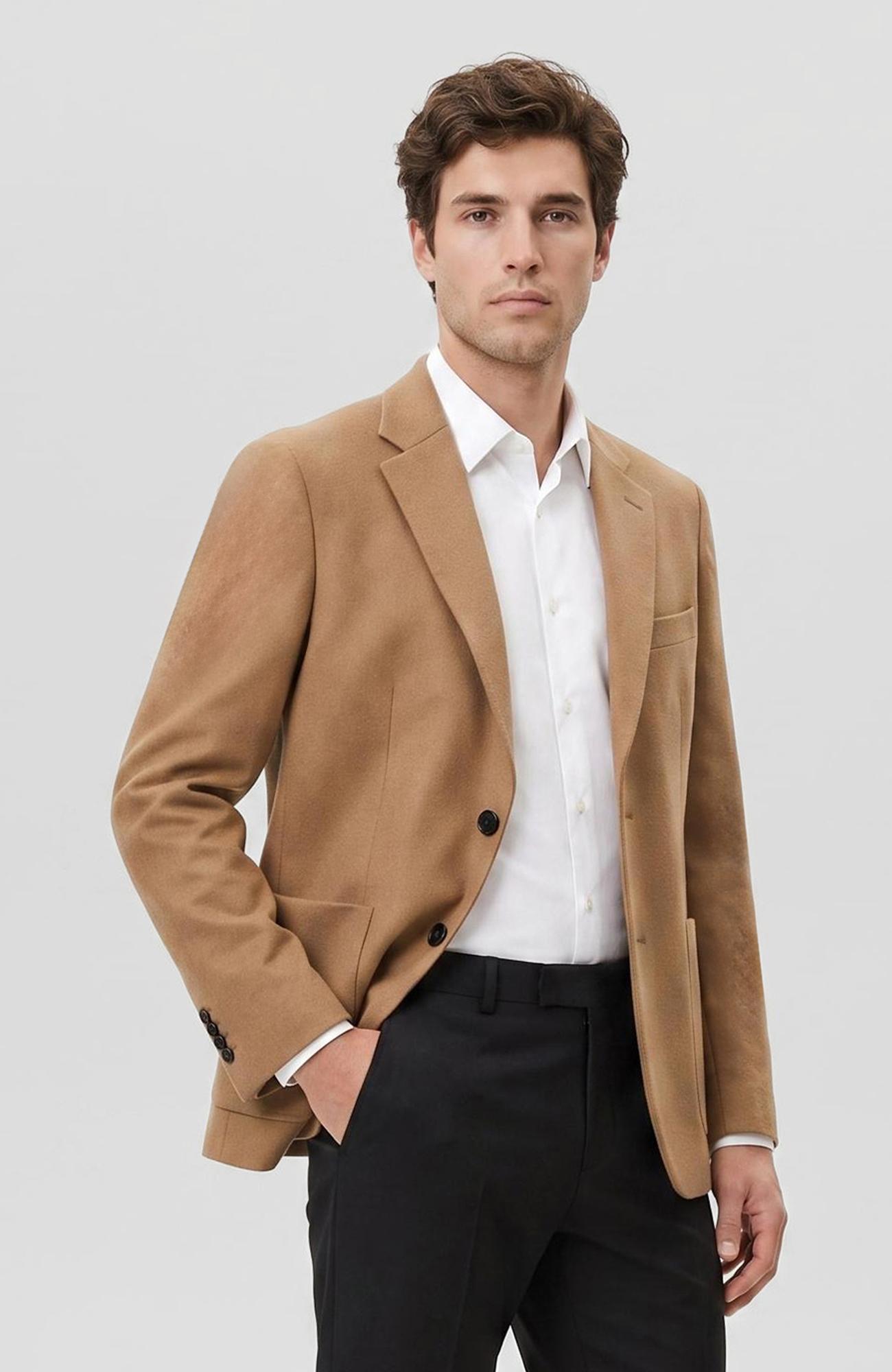 Network Erkek Limited Camel Kaşmir Ceket