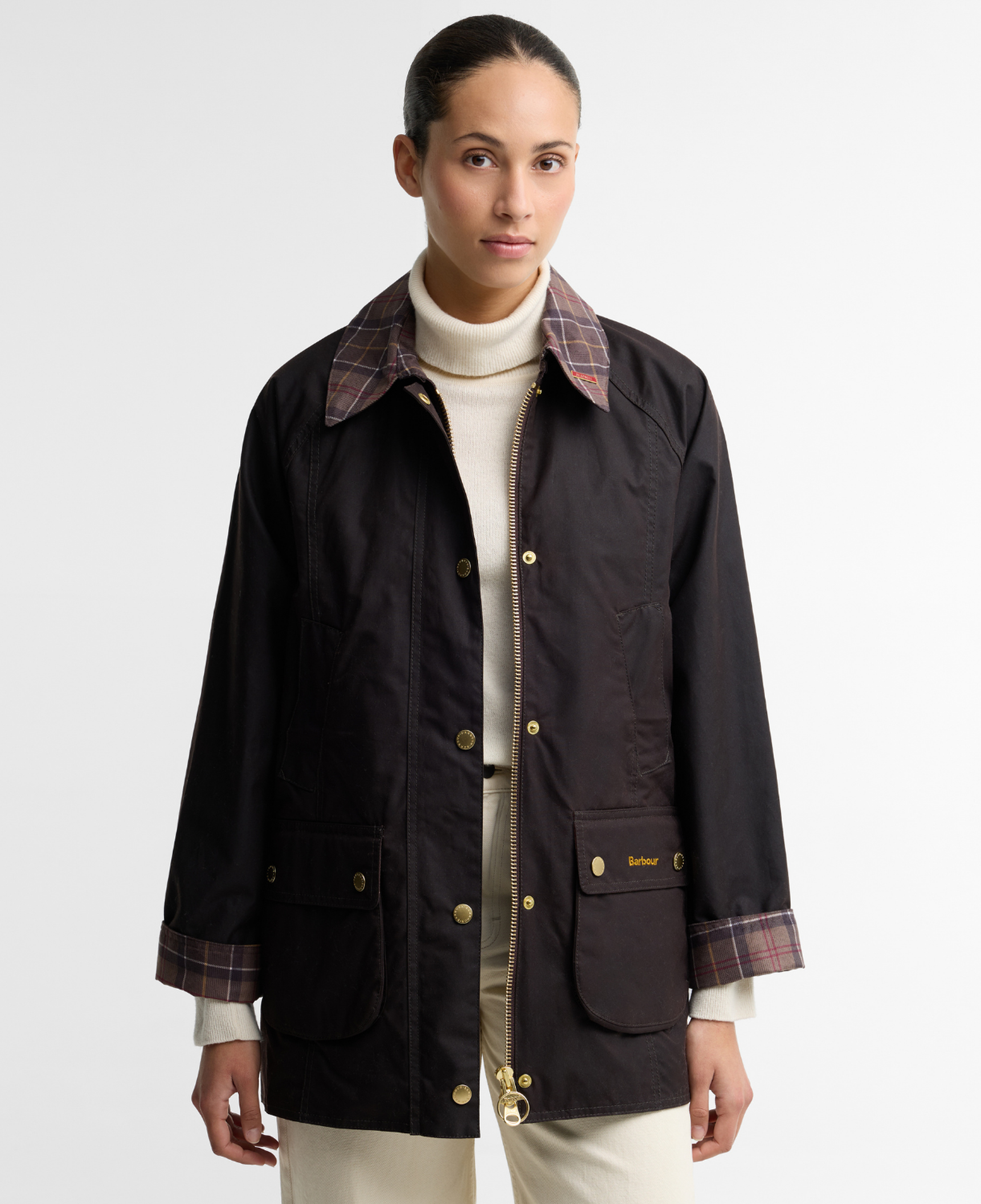 Barbour Icons Tartan Modern Beadnell Yağlı Ceket