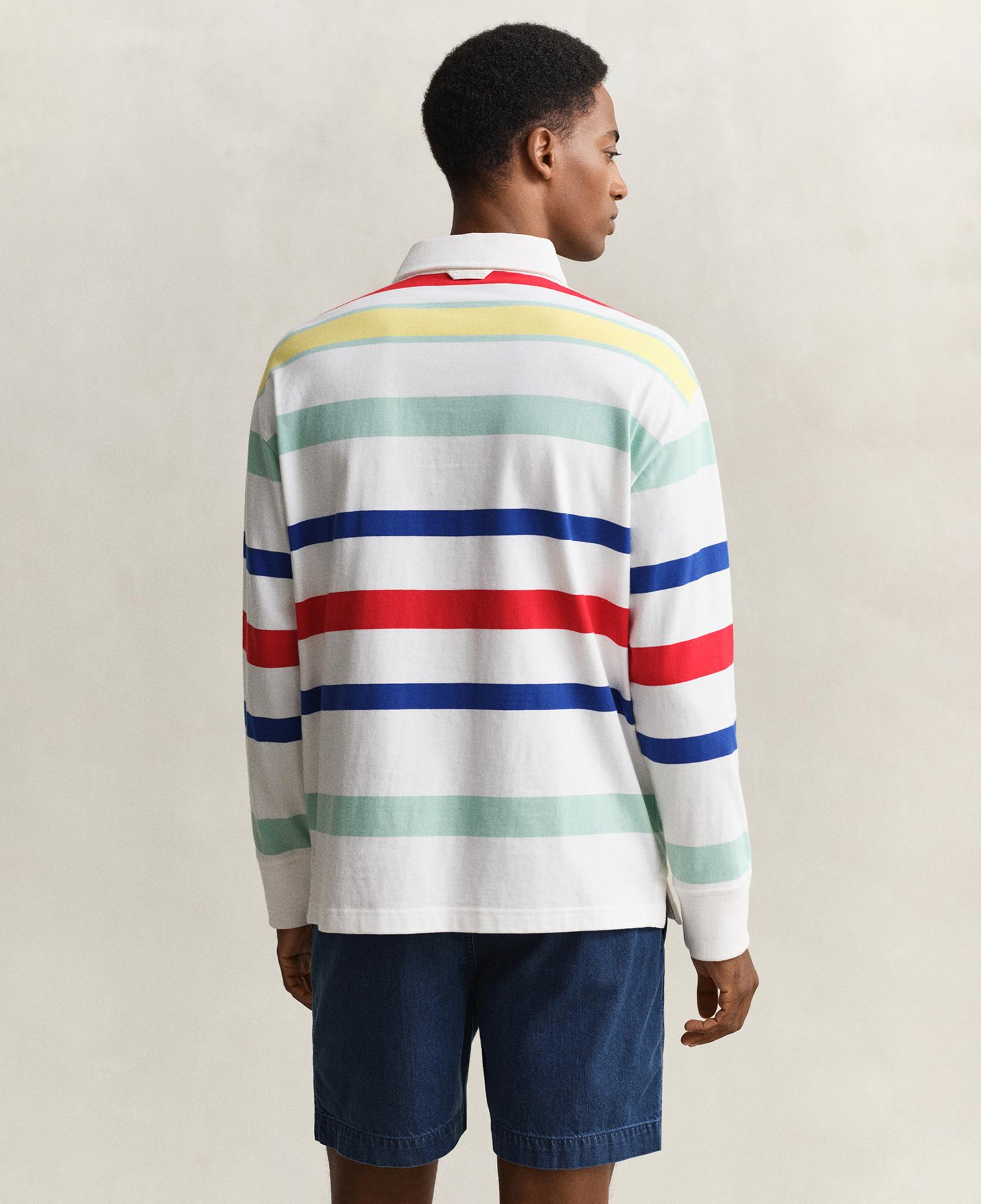 GANT Erkek Beyaz Logolu Rugby T-Shirt