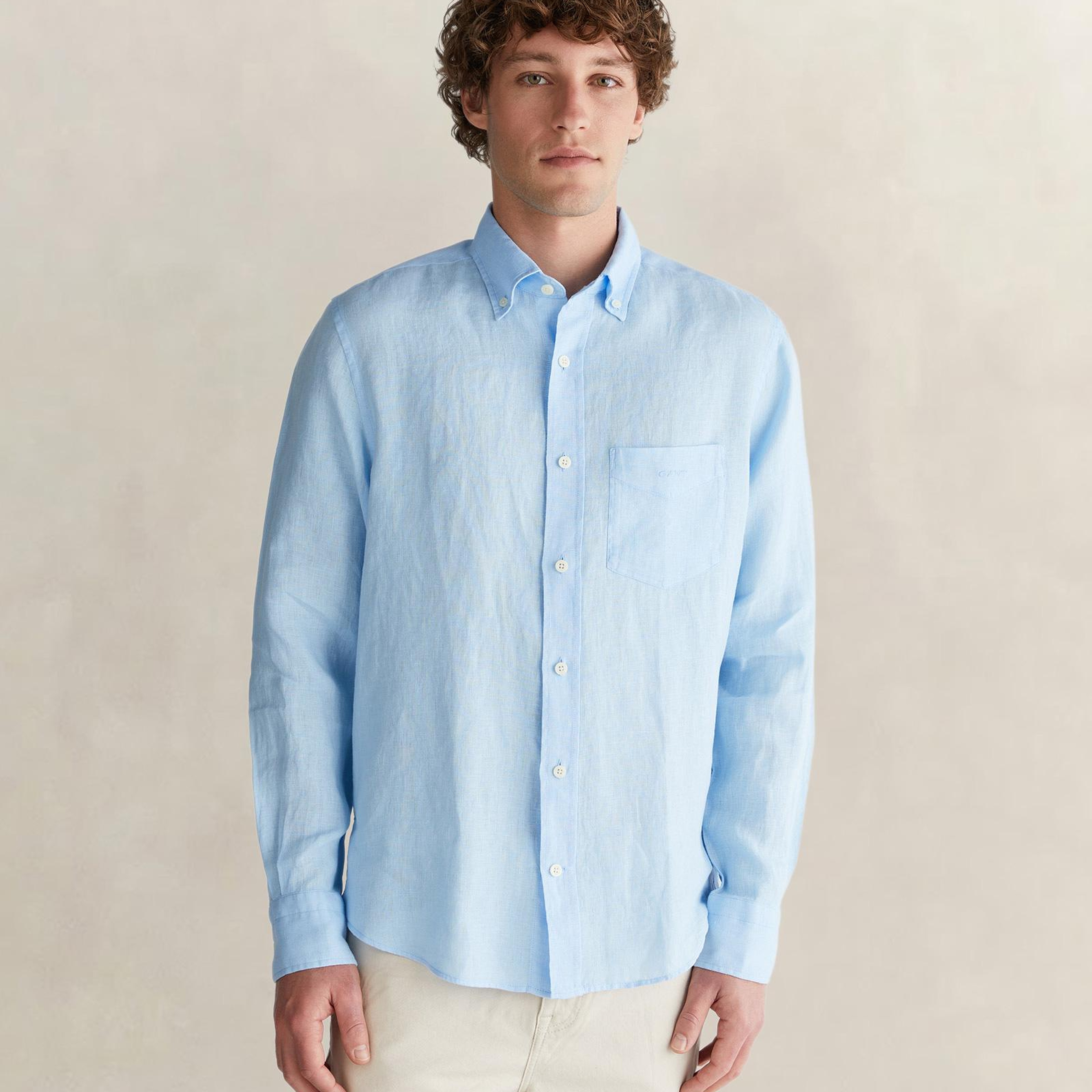 GANT Erkek Mavi Regular Fit Gömlek
