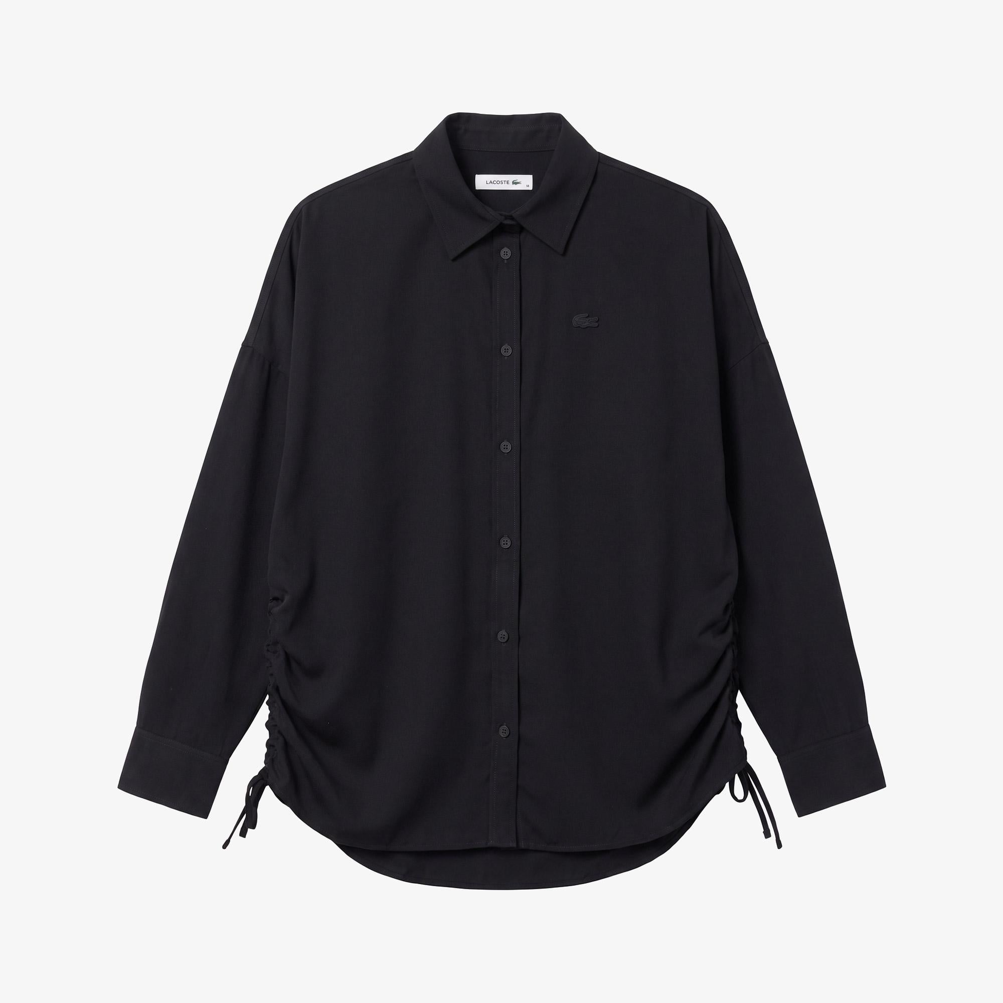 Kadın Relaxed Fit Siyah Gömlek