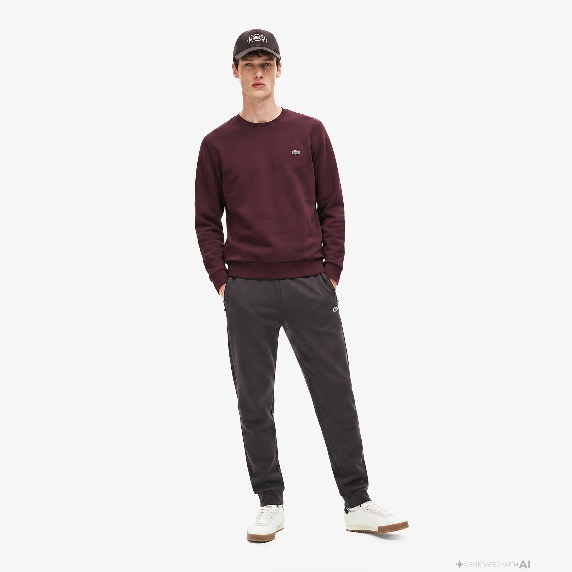 Erkek Slim Fit Kahverengi Eşofman Altı