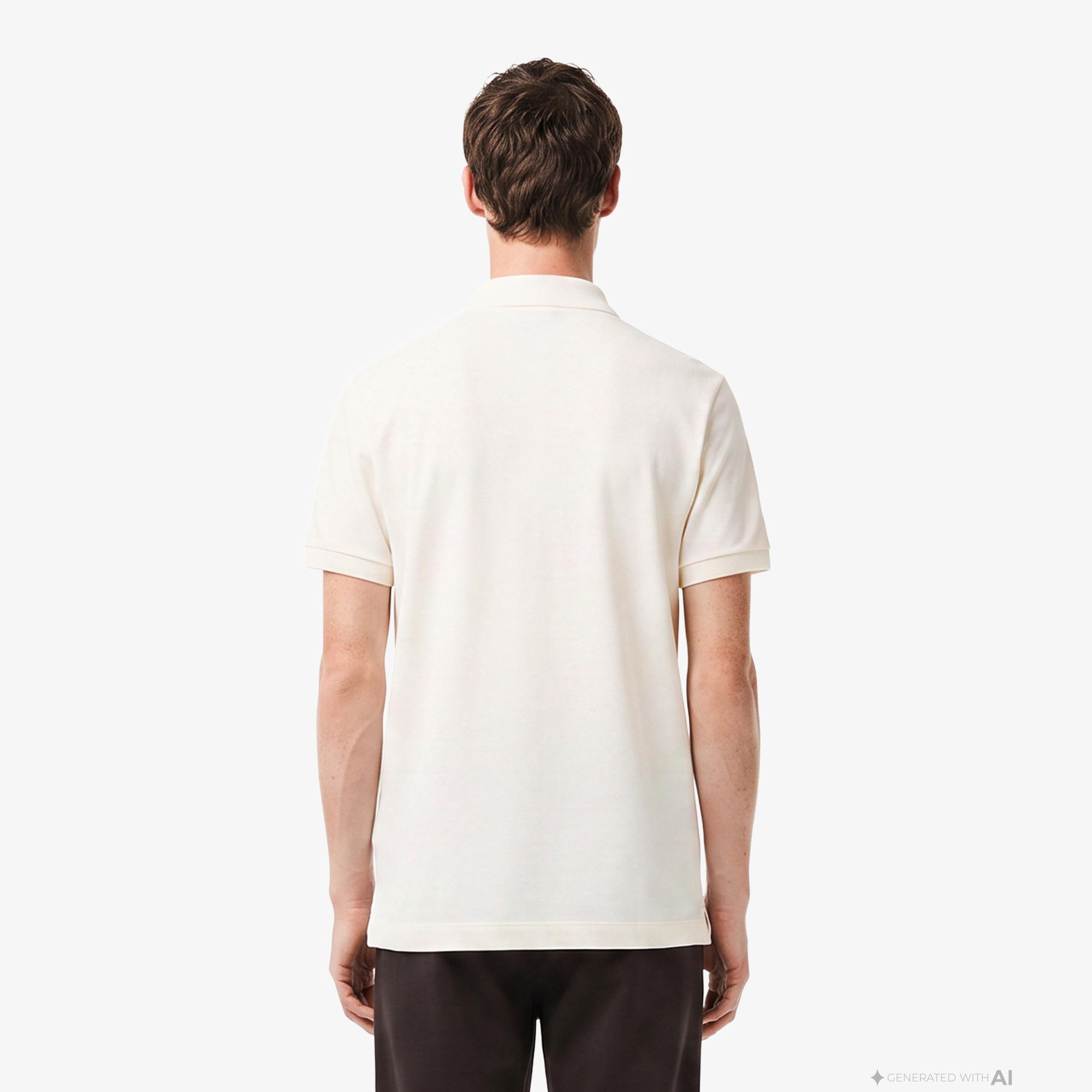 Erkek Regular Fit Krem Paris Polo