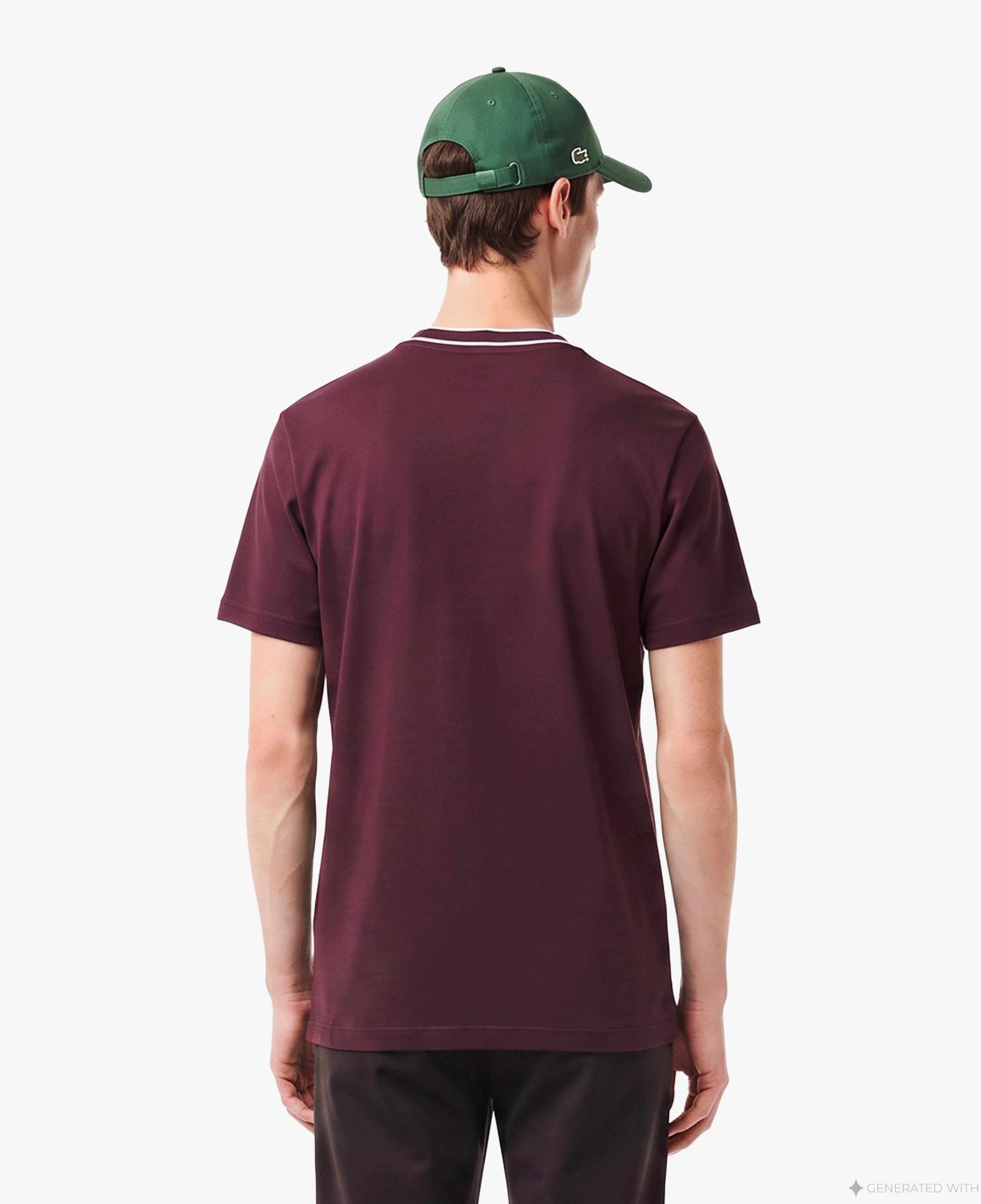 Erkek Regular Fit Bisiklet Yaka Bordo T-Shirt