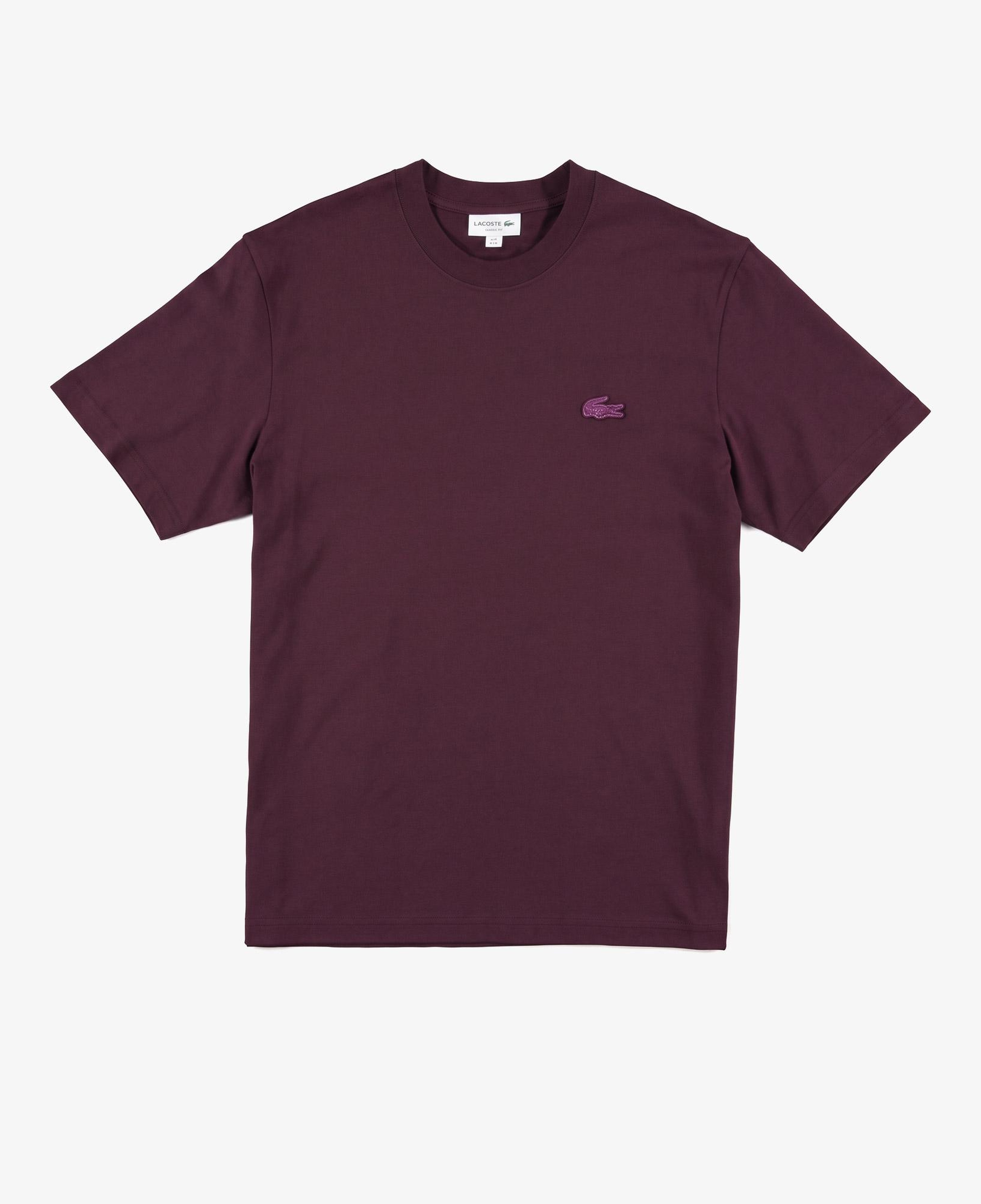 Erkek Classic Fit Bisiklet Yaka Bordo T-Shirt