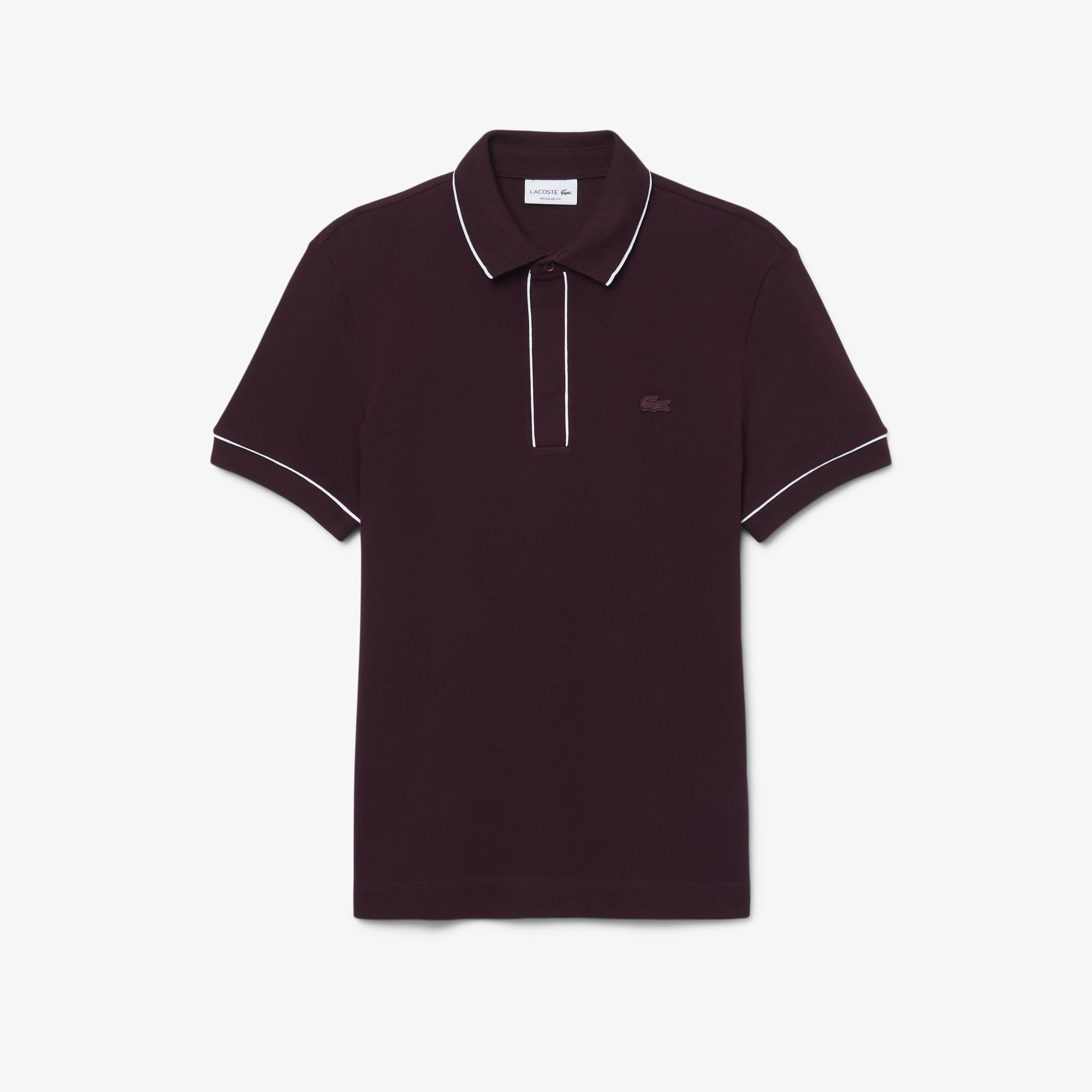 Erkek Regular Fit Organik Pamuk Bordo Paris Polo