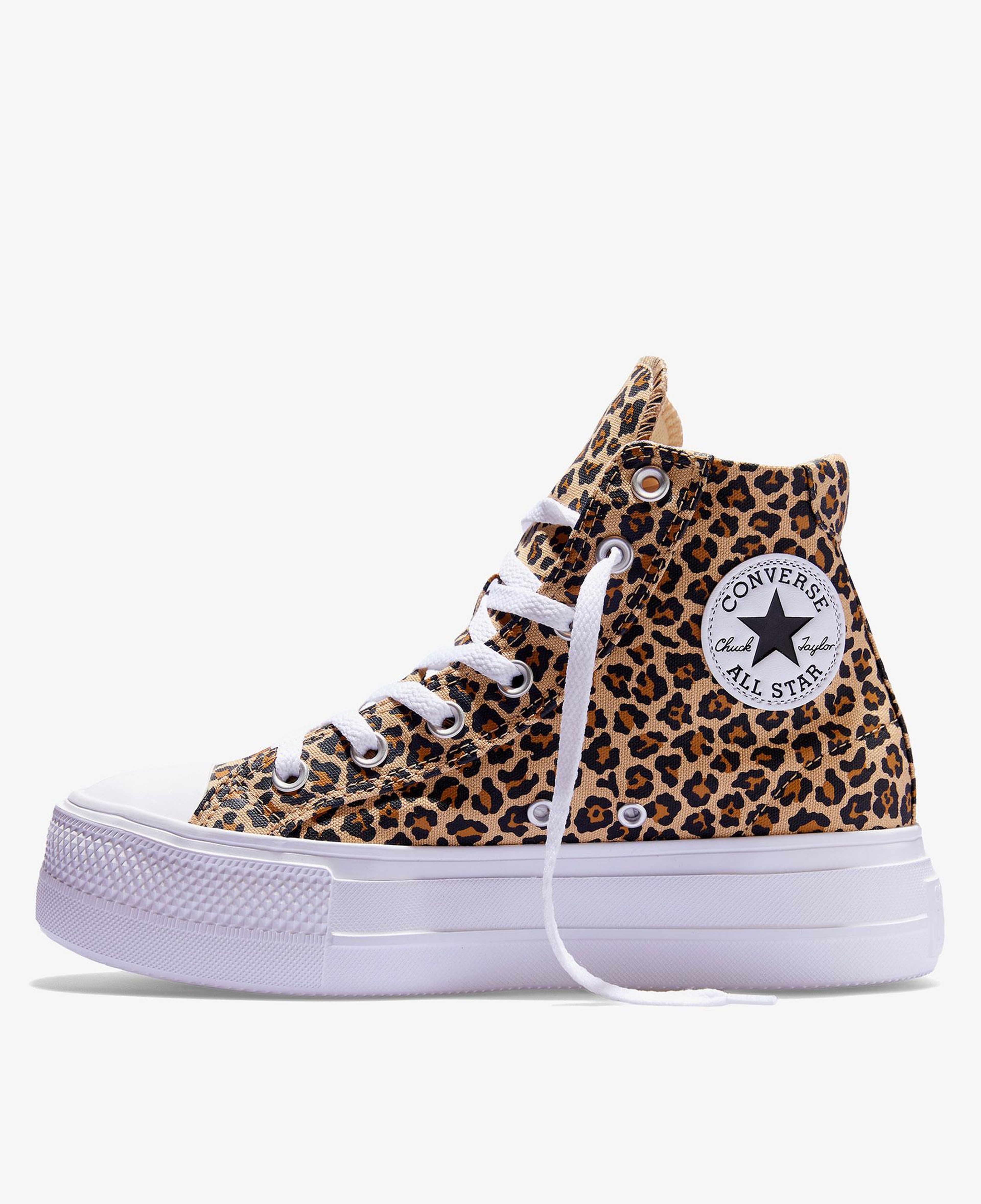 Converse Chuck Taylor All Star Day One Platform Desenli Kahverengi Sneaker
