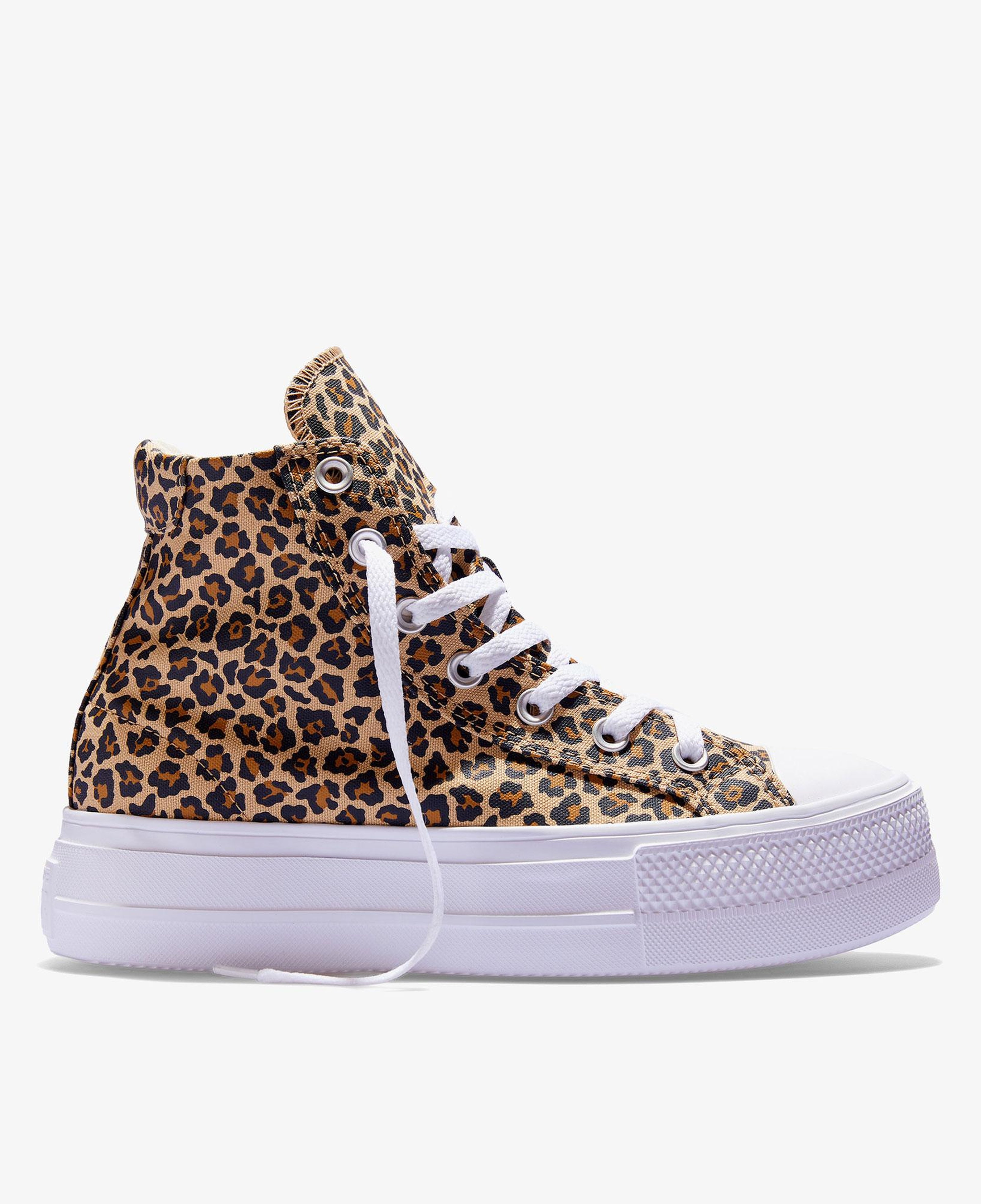 Converse Chuck Taylor All Star Day One Platform Desenli Kahverengi Sneaker