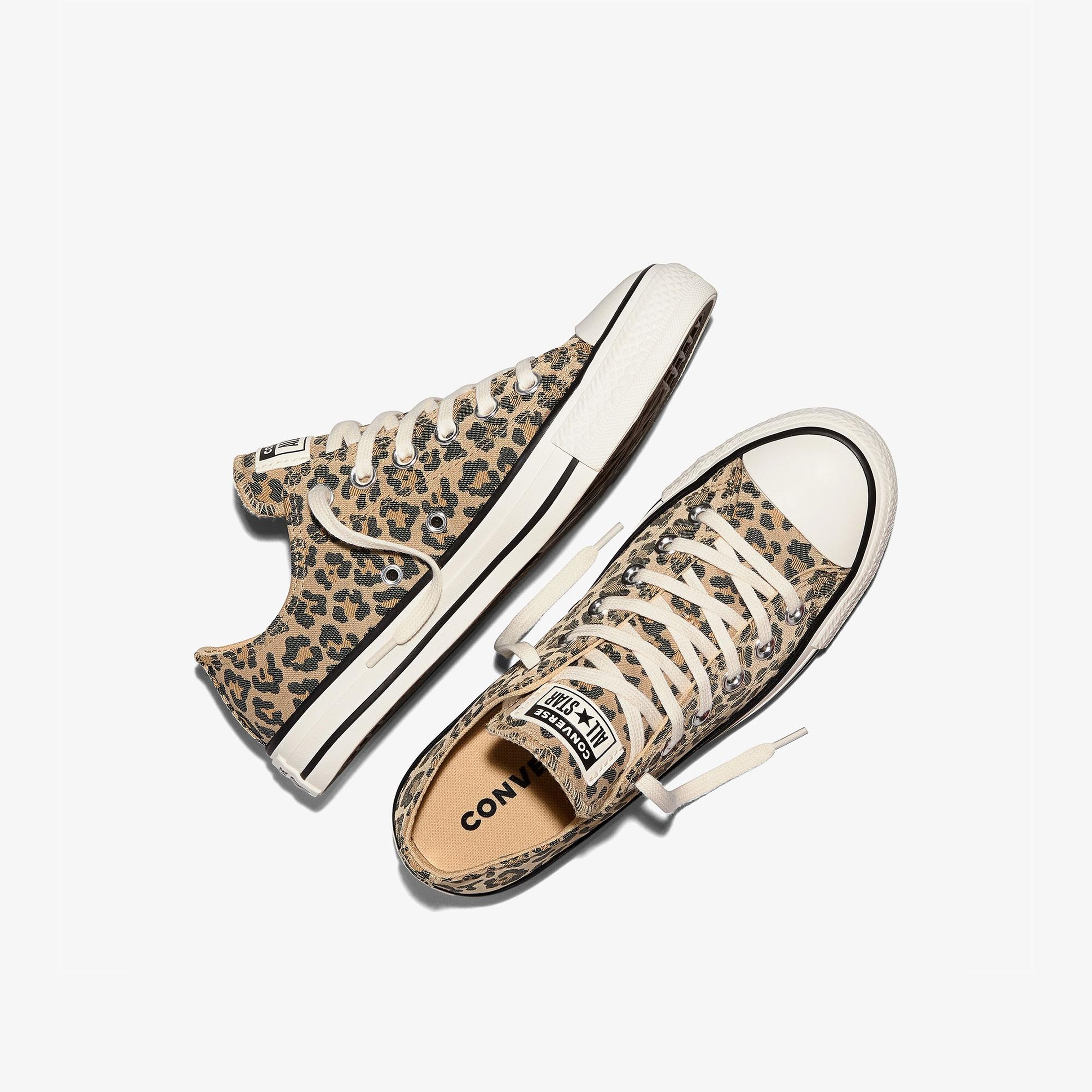 Converse Chuck Taylor All Star Unisex Desenli Kahverengi Sneaker
