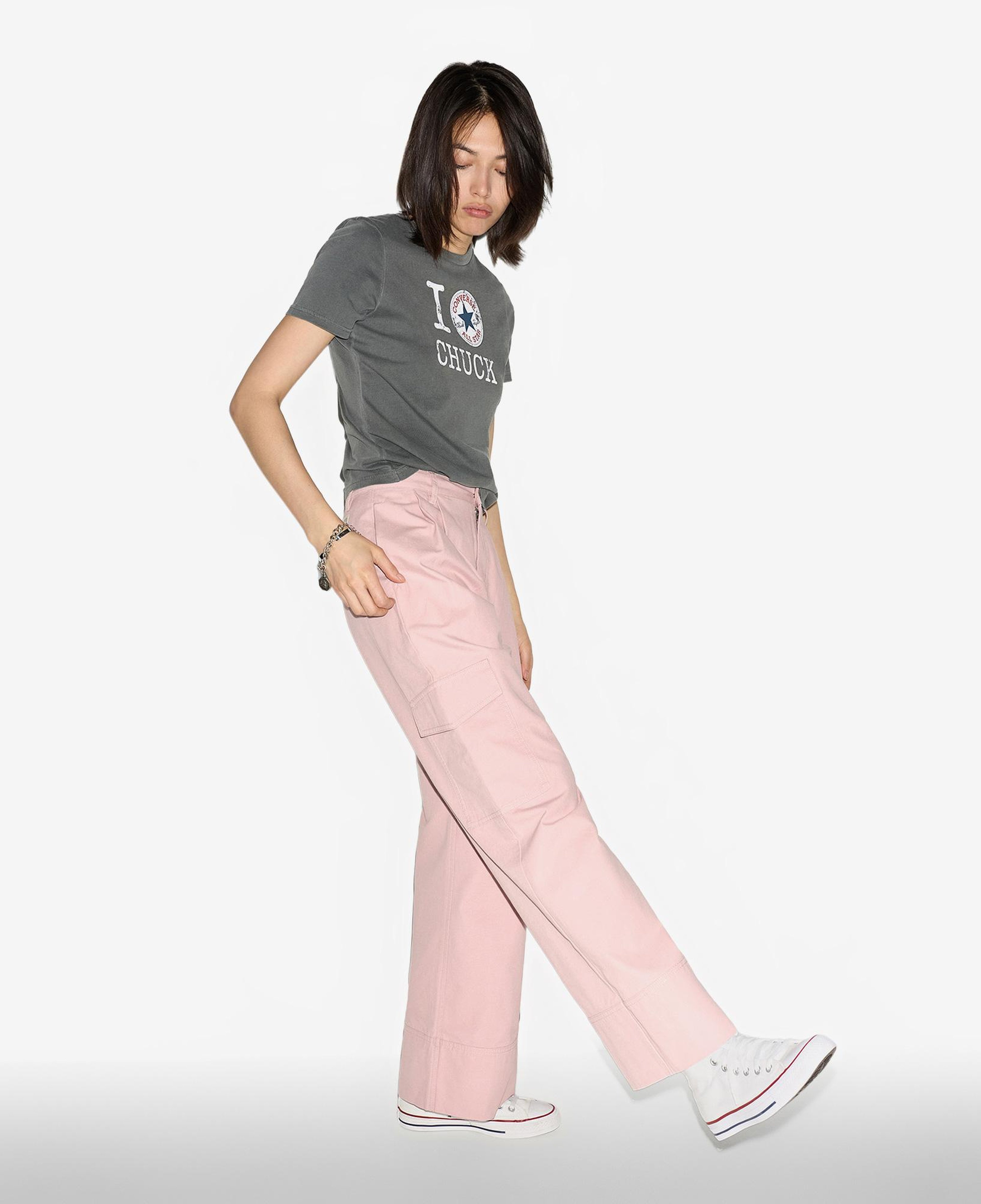 Converse Kadın Pembe Kargo Pantolon