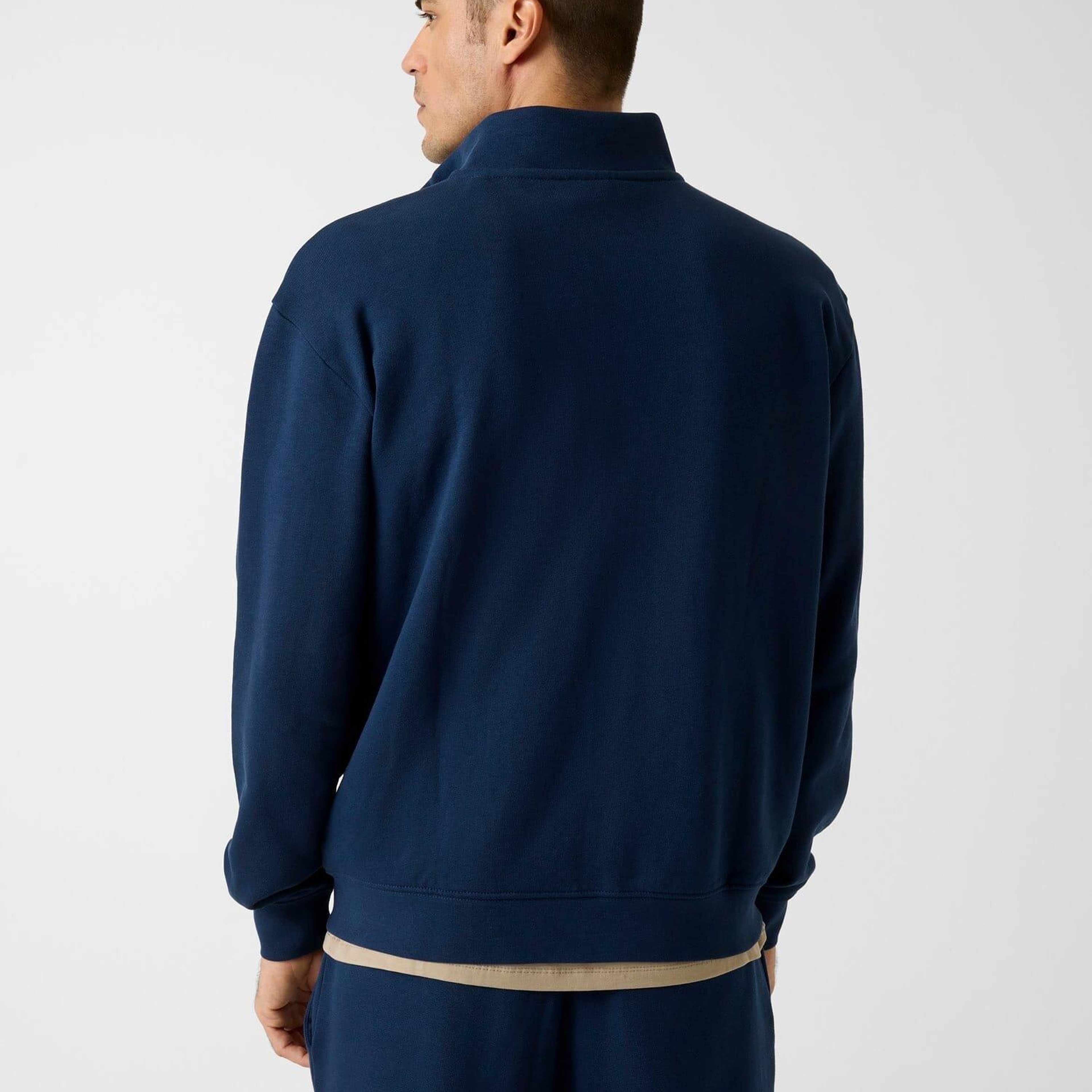 Tam Fermuarlı Sweatshirt