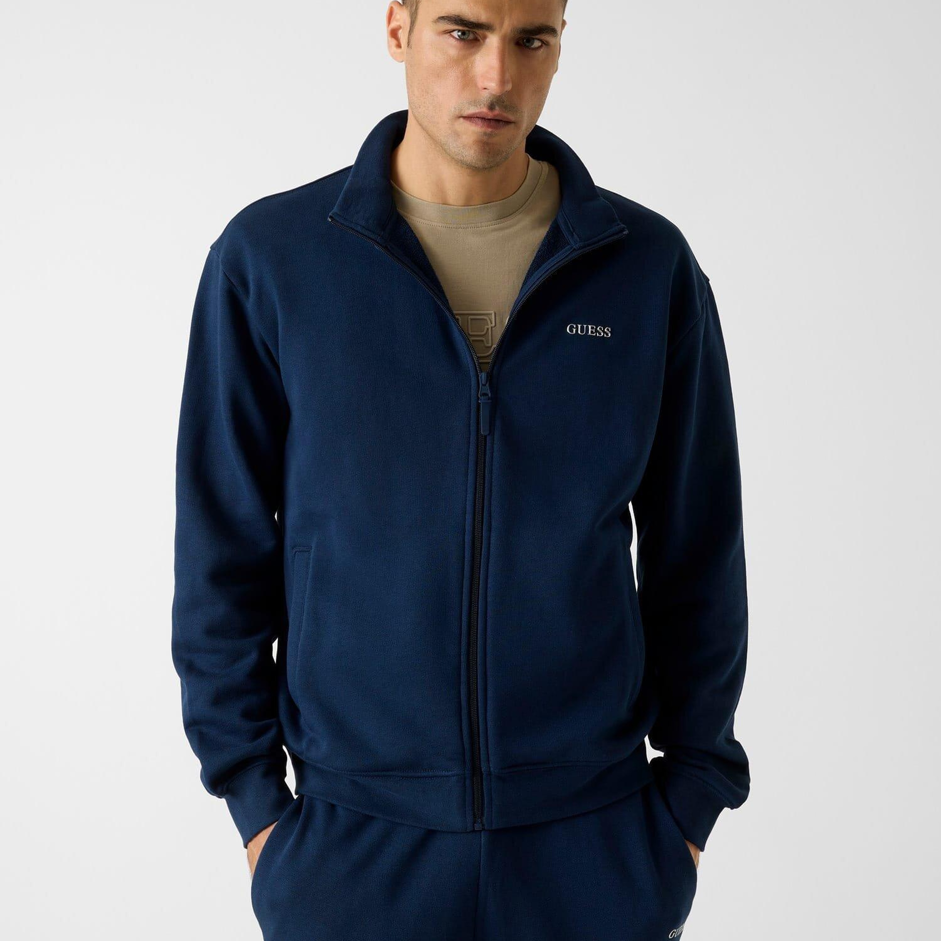 Tam Fermuarlı Sweatshirt