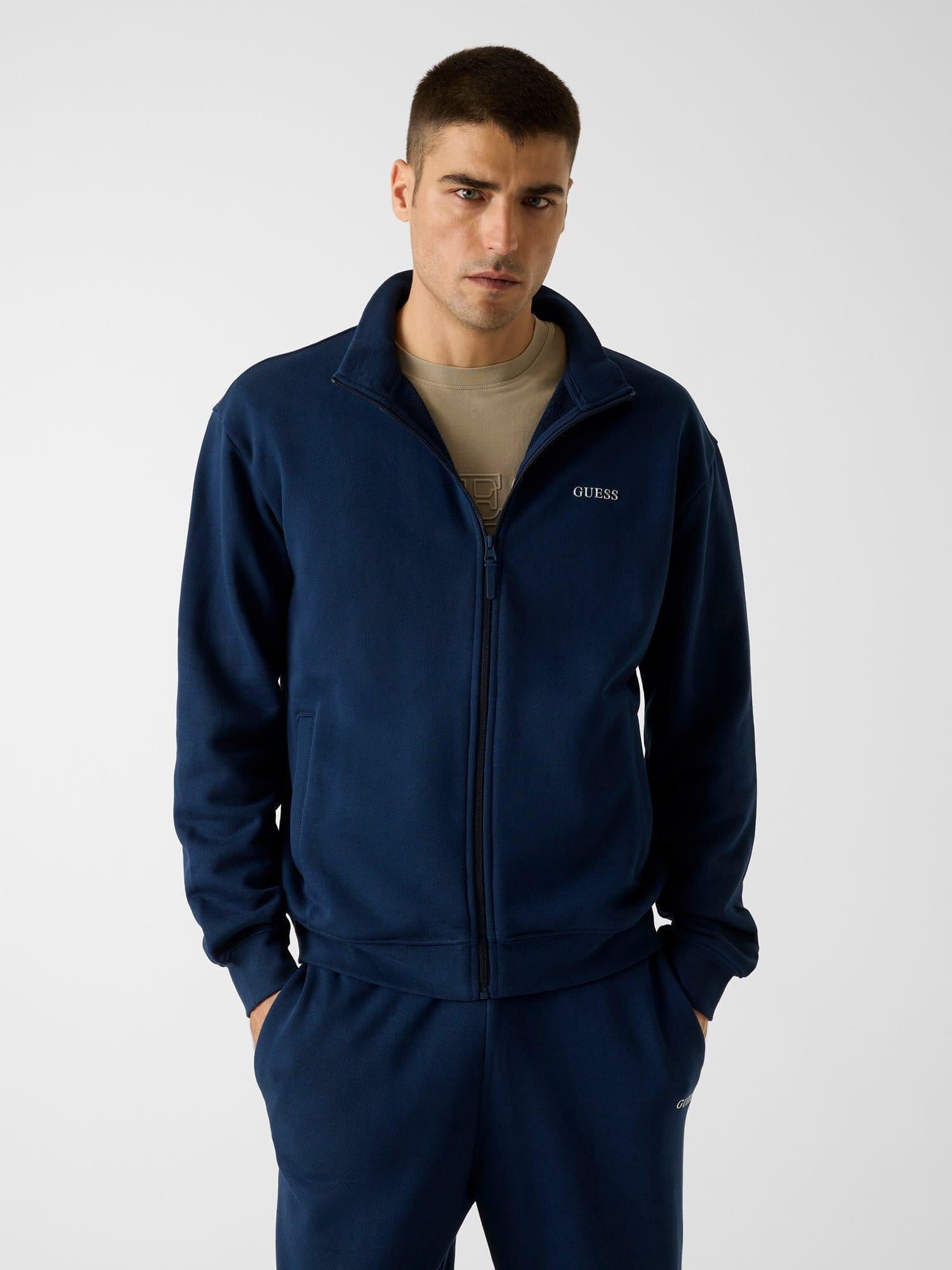 Tam Fermuarlı Sweatshirt