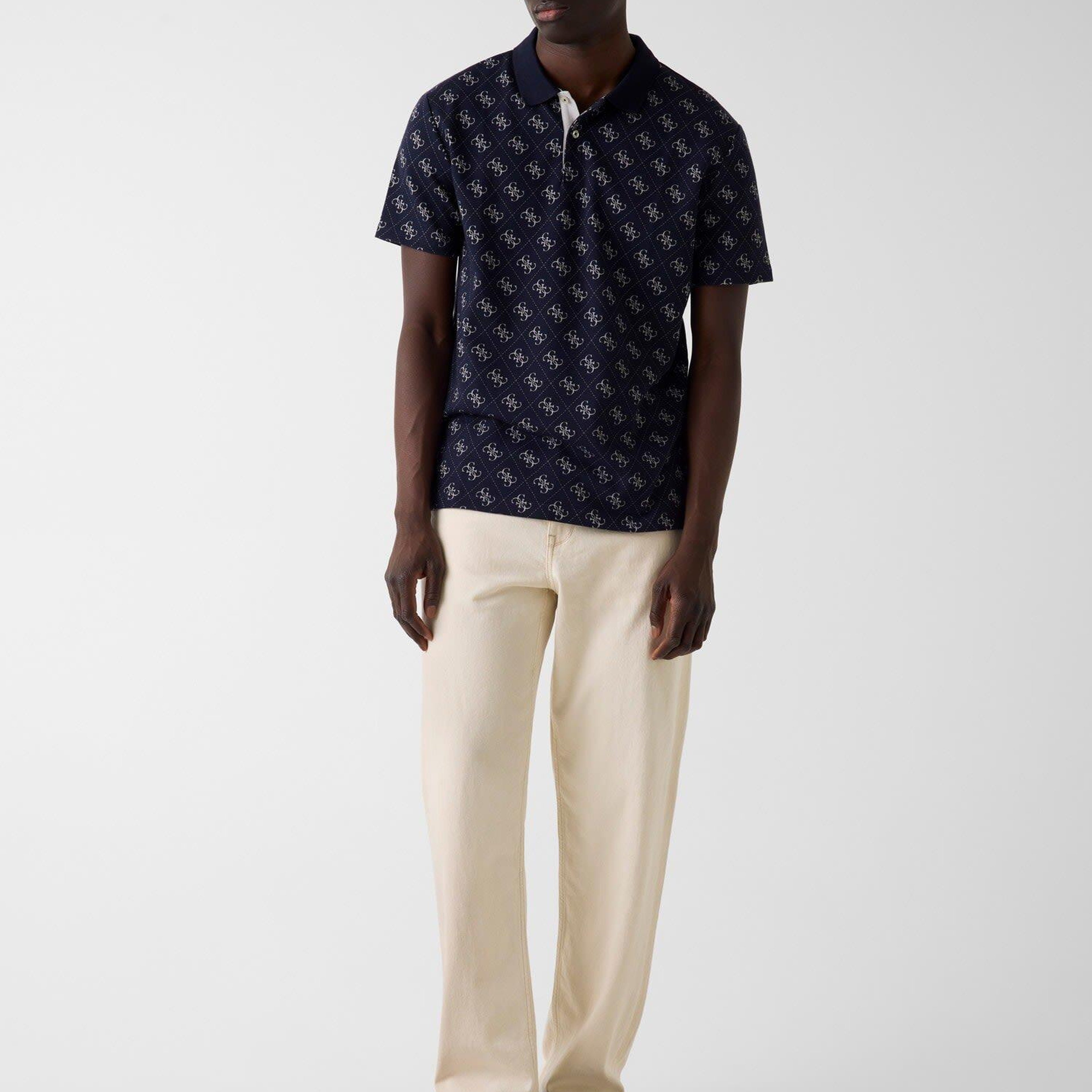Jacquard Erkek Regular Fit Polo T-Shirt