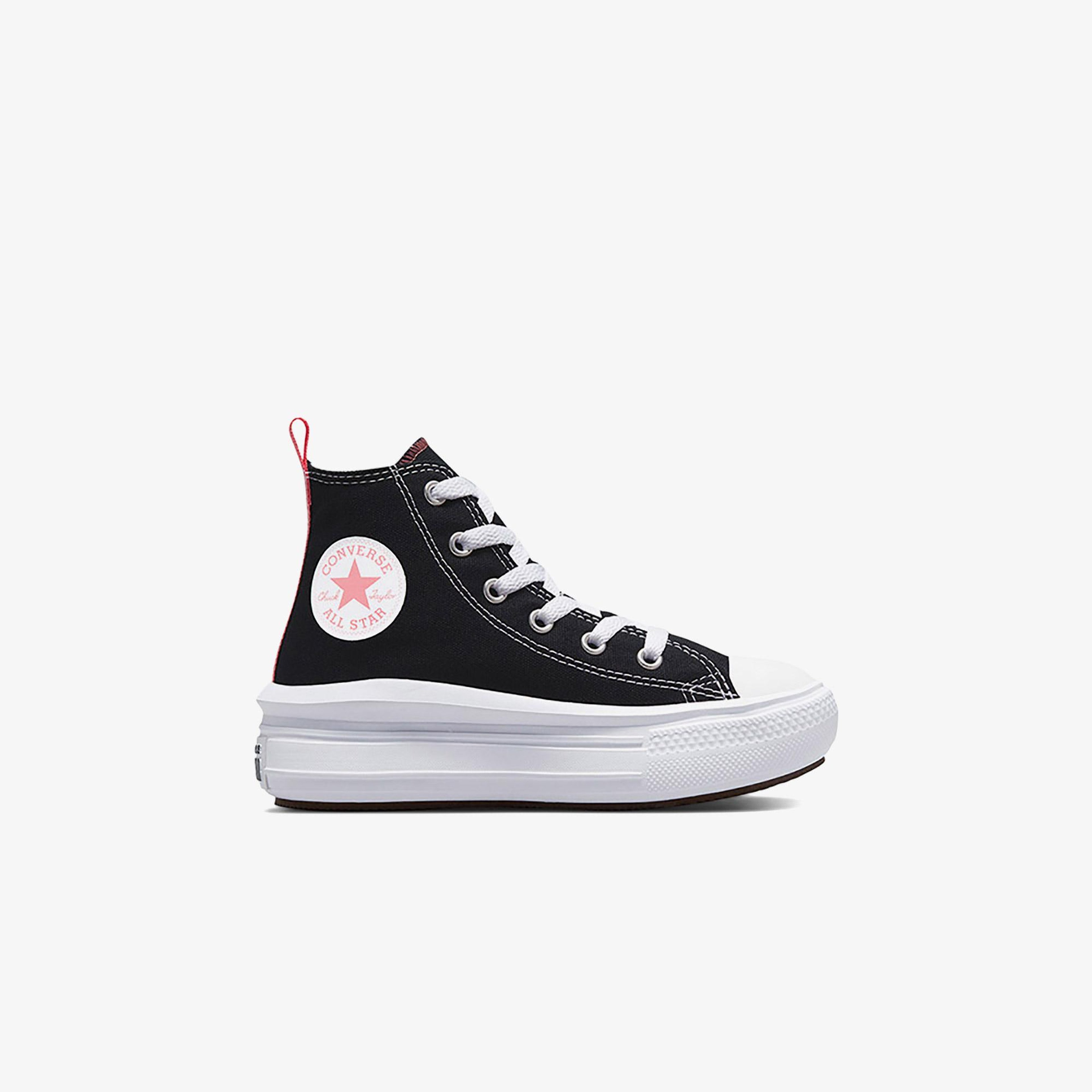 Converse Chuck Taylor All Star Move Çocuk Siyah Platform Sneaker