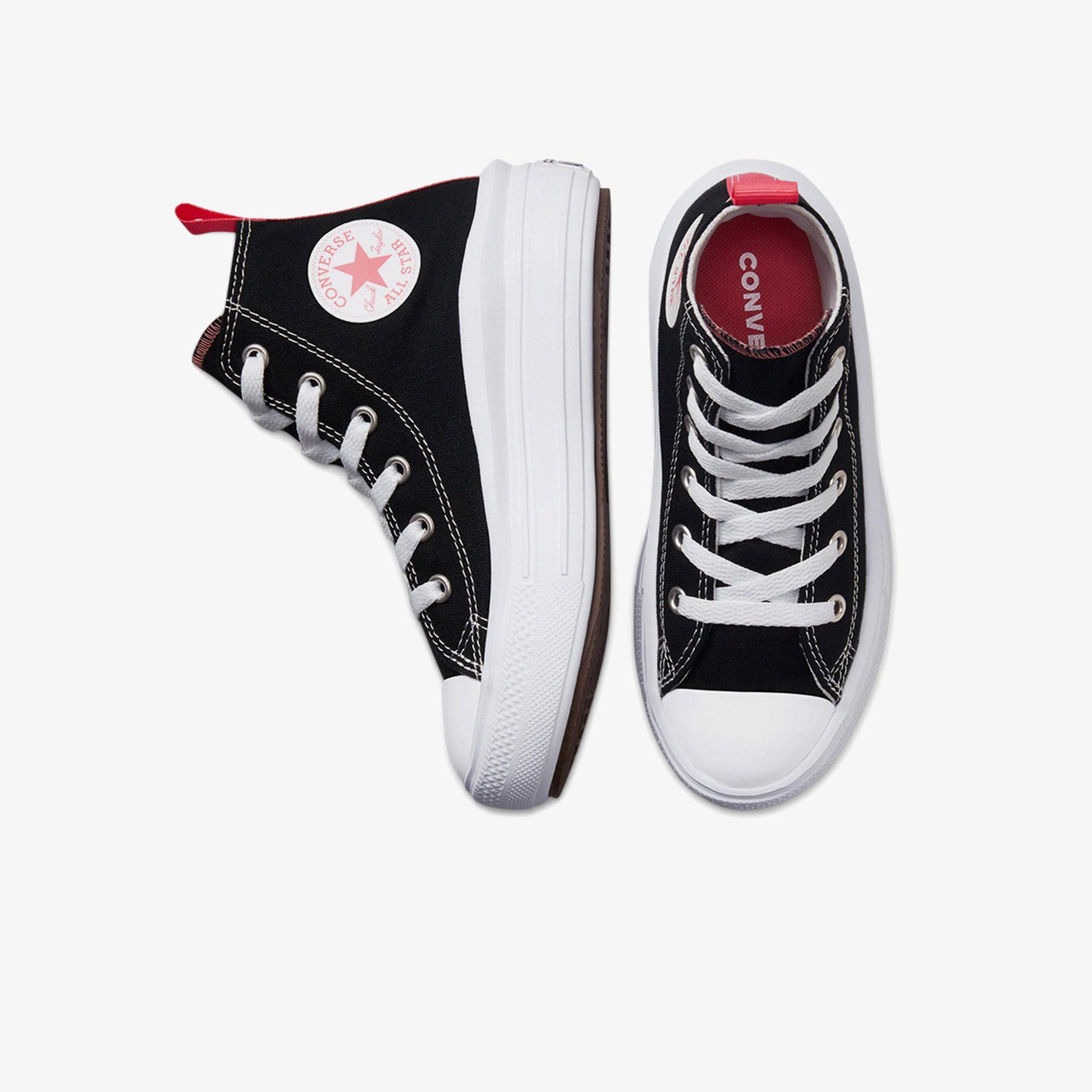 Converse Chuck Taylor All Star Move Çocuk Siyah Platform Sneaker
