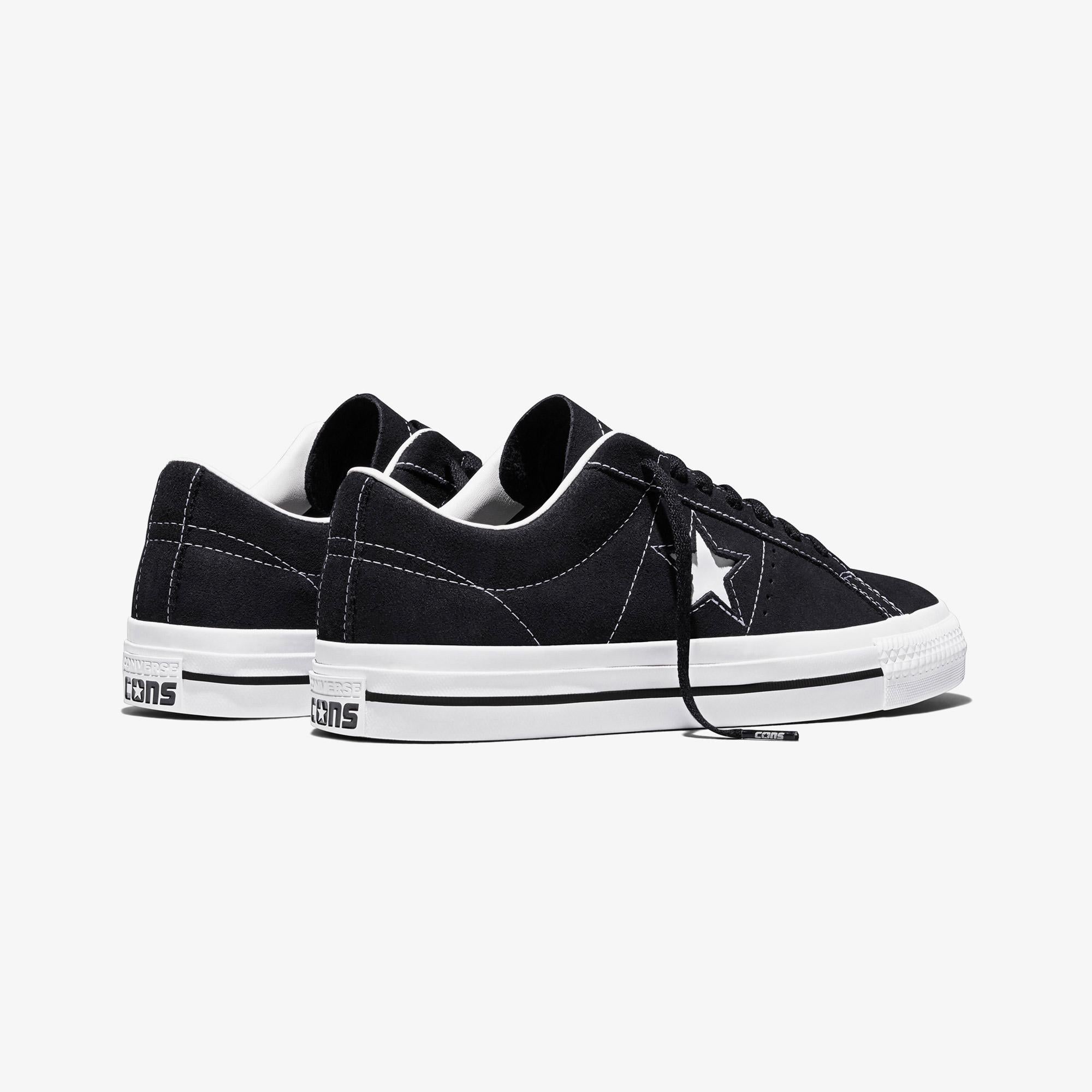 Converse Cons One Star Pro Unisex Siyah Süet Sneaker