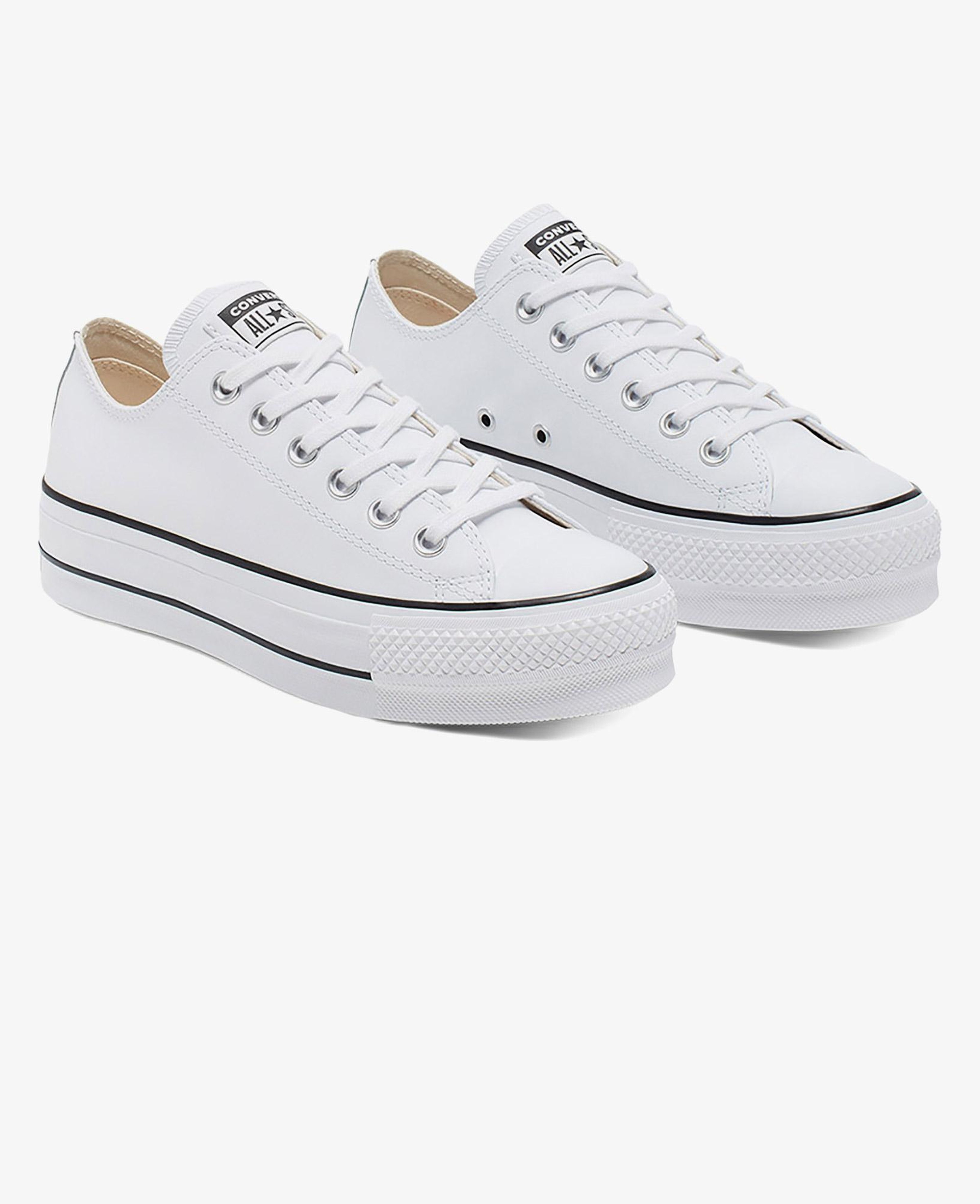 Converse Chuck Taylor All Star Lift Unisex Beyaz Deri Platform Sneaker