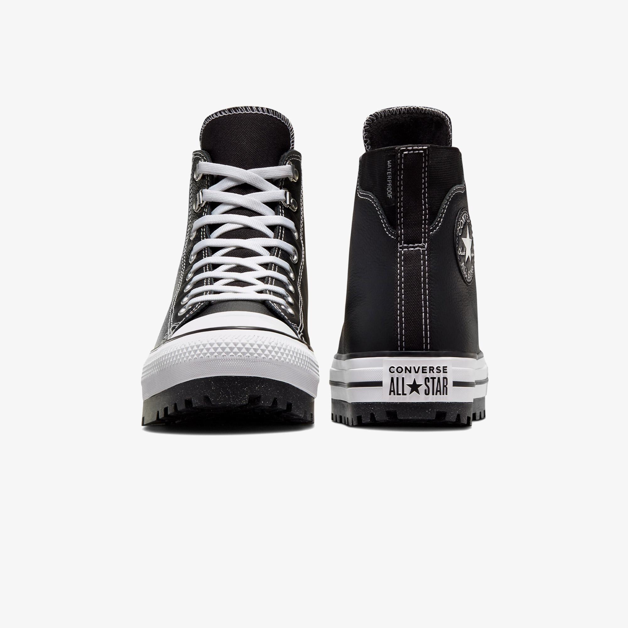 Converse Chuck Taylor All Star City Trek Unisex Siyah Deri Su Geçirmez Bot
