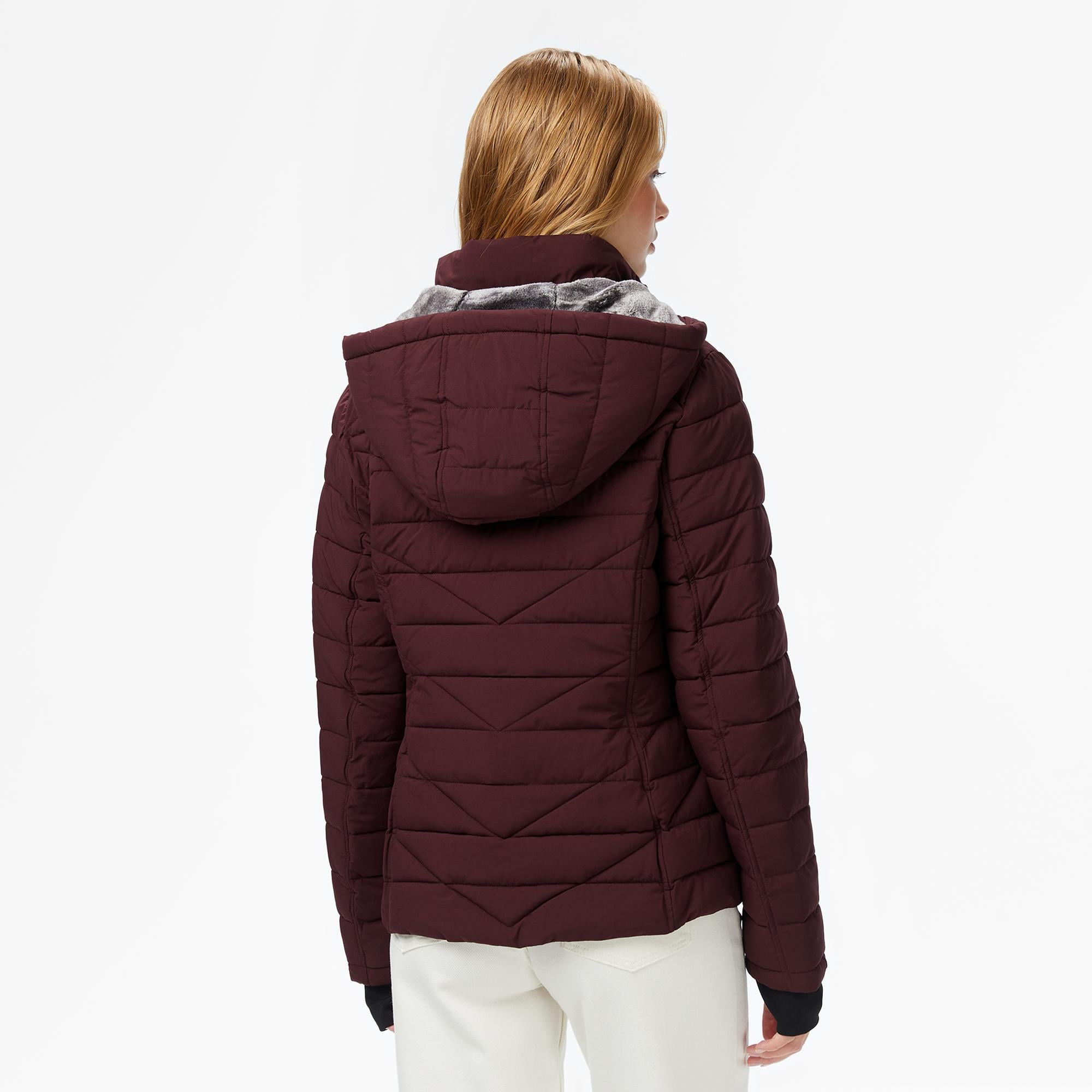 Nautica Kadın Bordo Regular Fit Mont