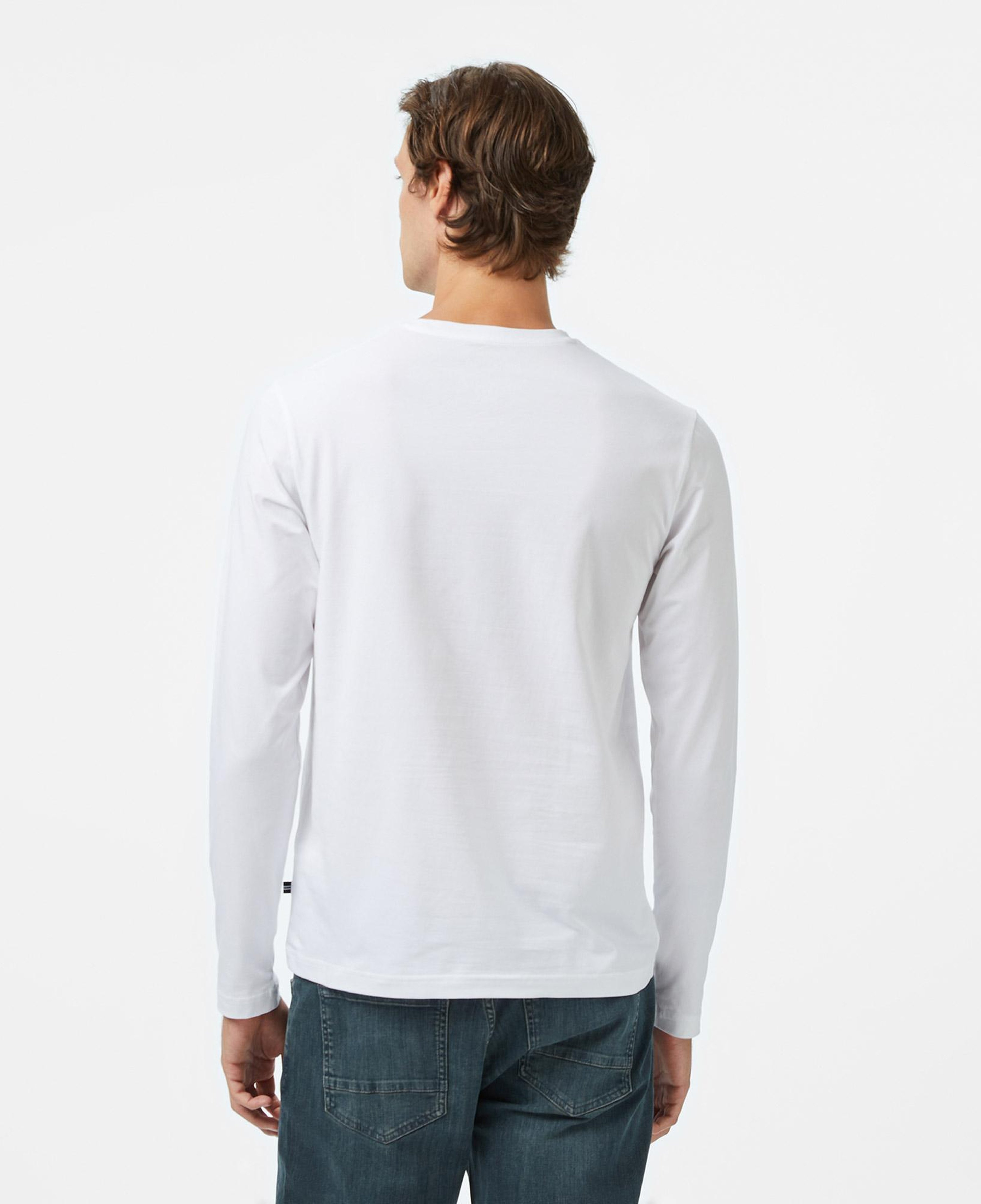 Nautica Erkek Beyaz Classic Fit Uzun Kollu T-Shirt