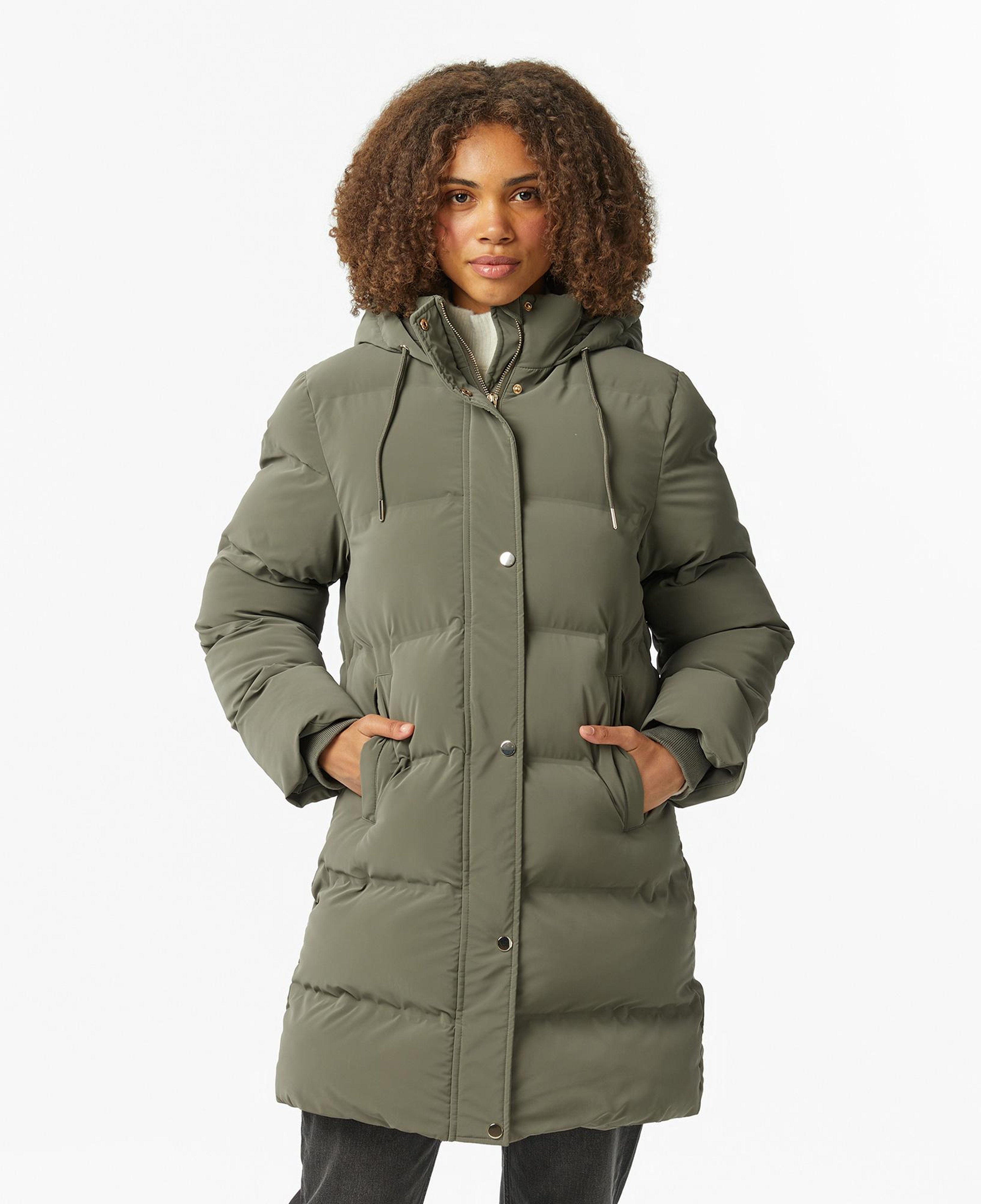 Nautica Kadın Yeşil Regular Fit Mont