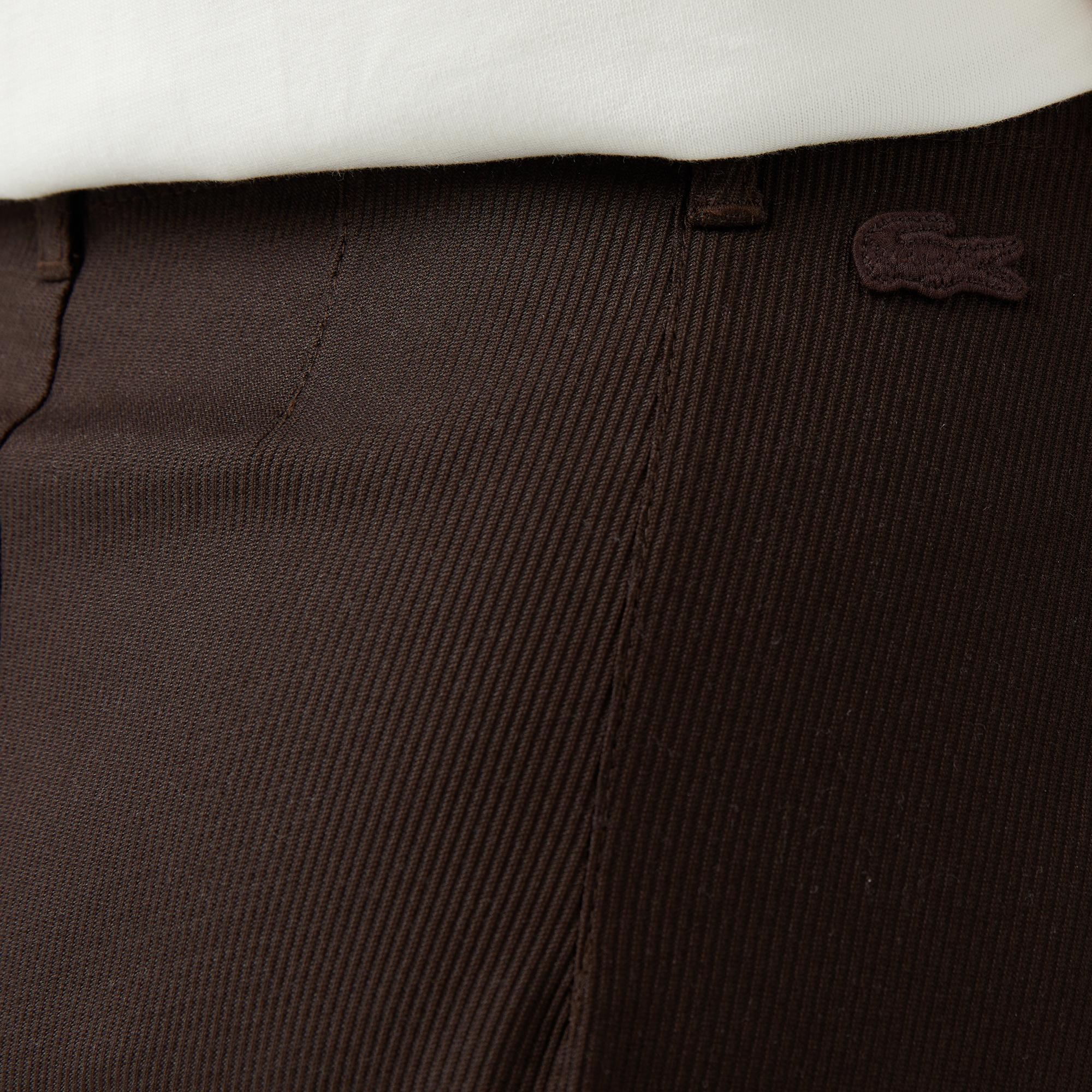 Kadın Relaxed Fit Kahverengi Chino Pantolon