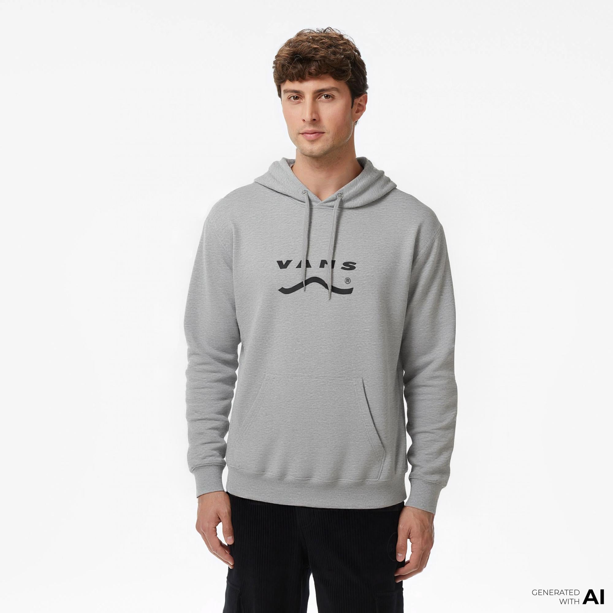 Vans Deteremined Pullover Erkek Gri Sweatshırt