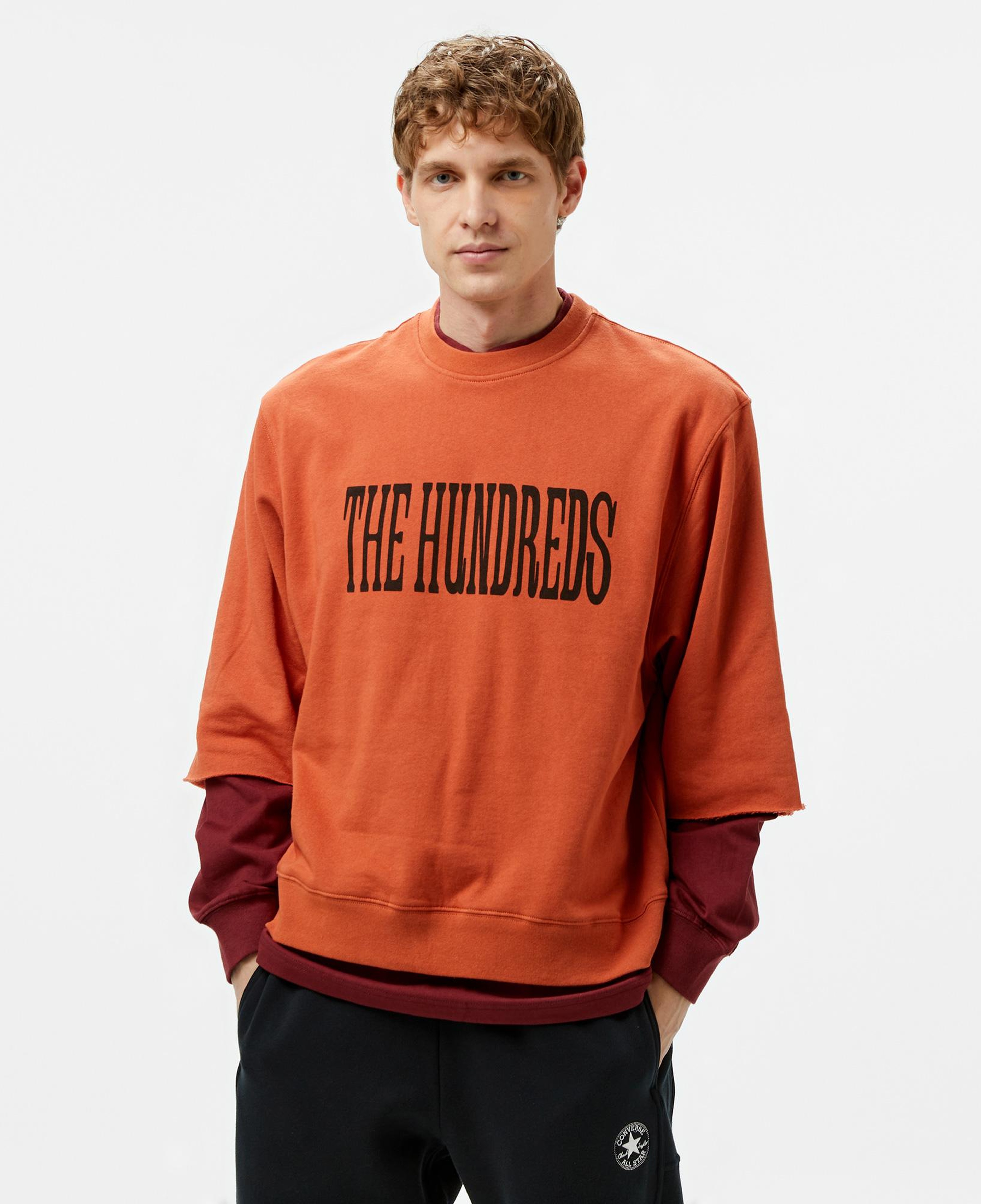 The Hundreds Layer Crewneck Erkek Kahverengi Sweatshirt