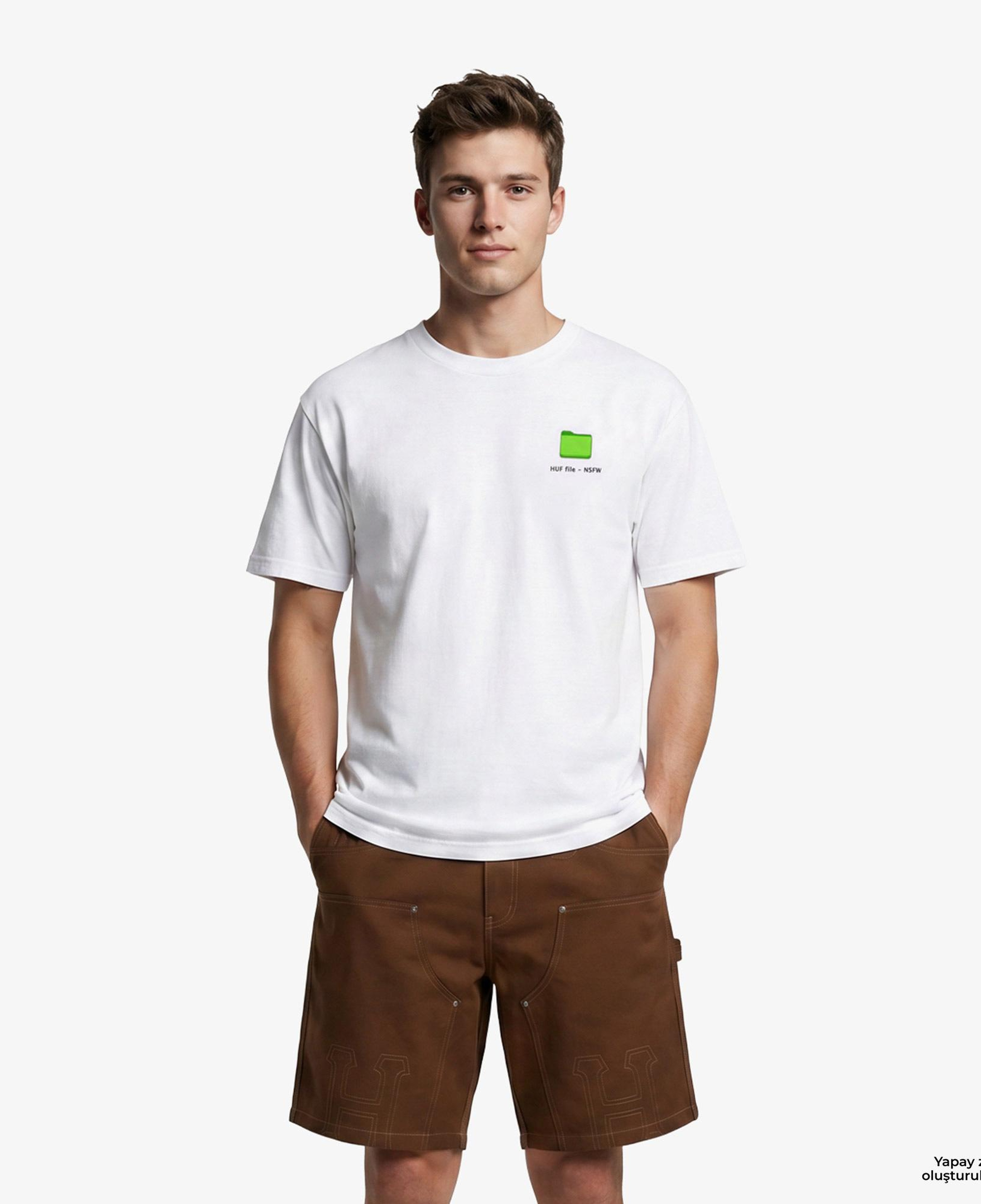 Huf Desktop Erkek Beyaz T-Shirt