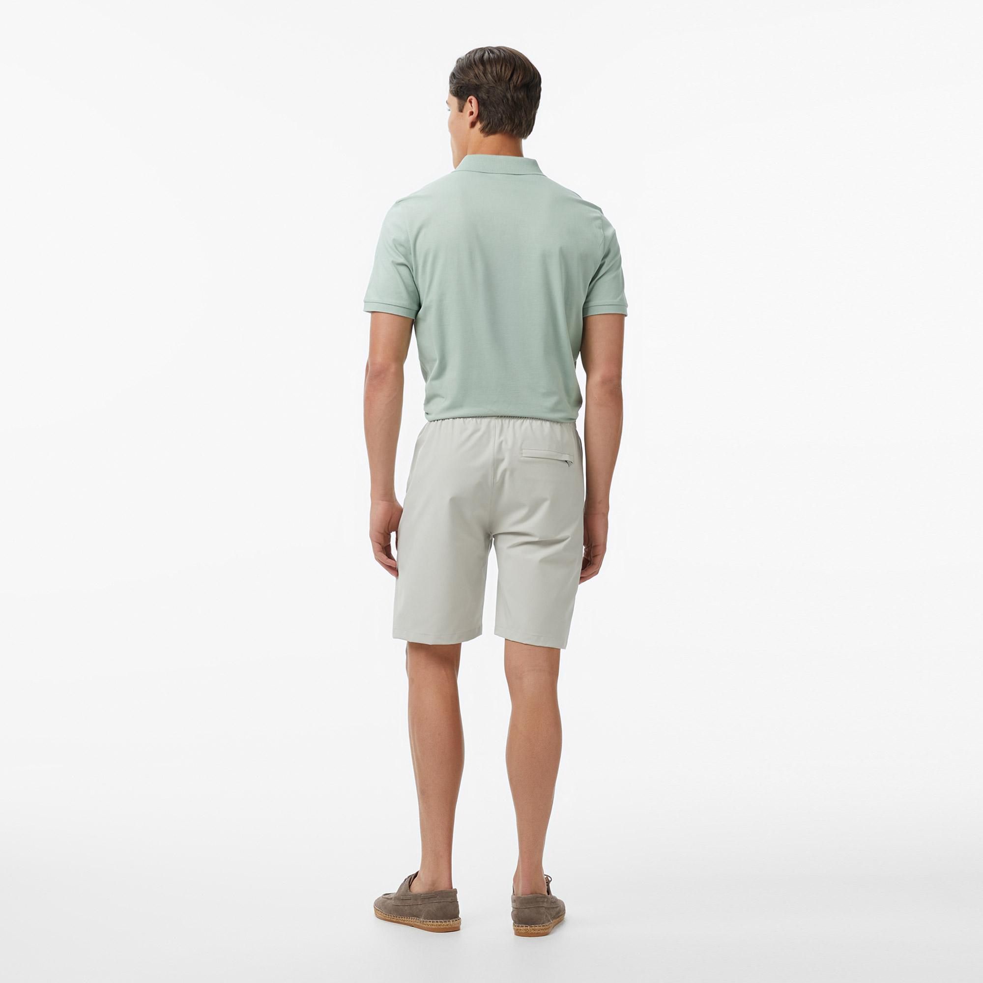 Nautica Erkek Gri Regular Fit Su İtici Şort